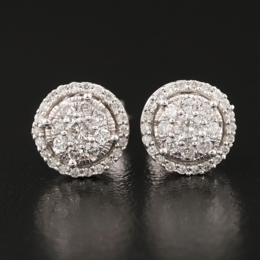 14K 0.52 Diamond Stud Earrings