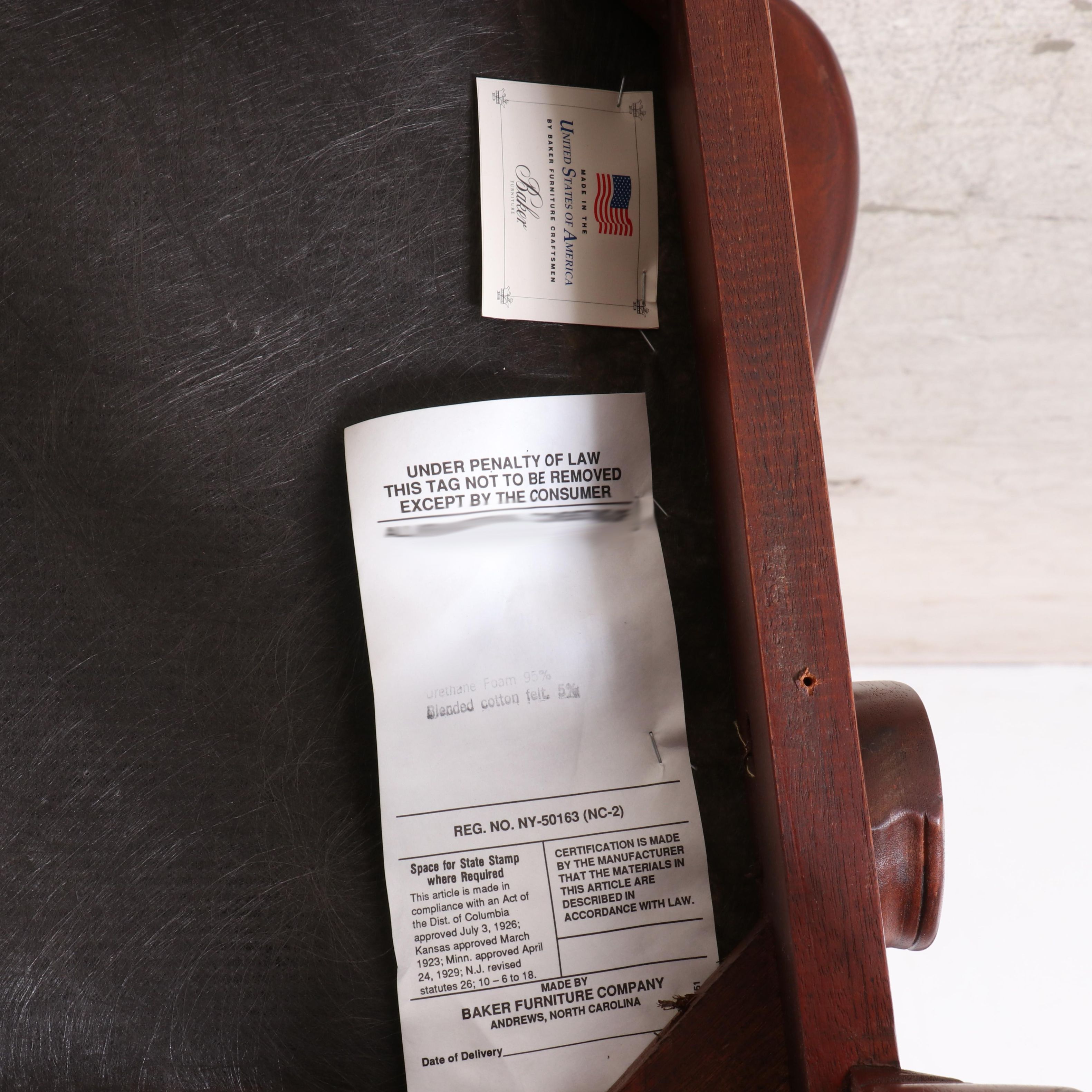 Baker "Historic Charleston" Mahogany Dining Table and Chippendale Style Chairs