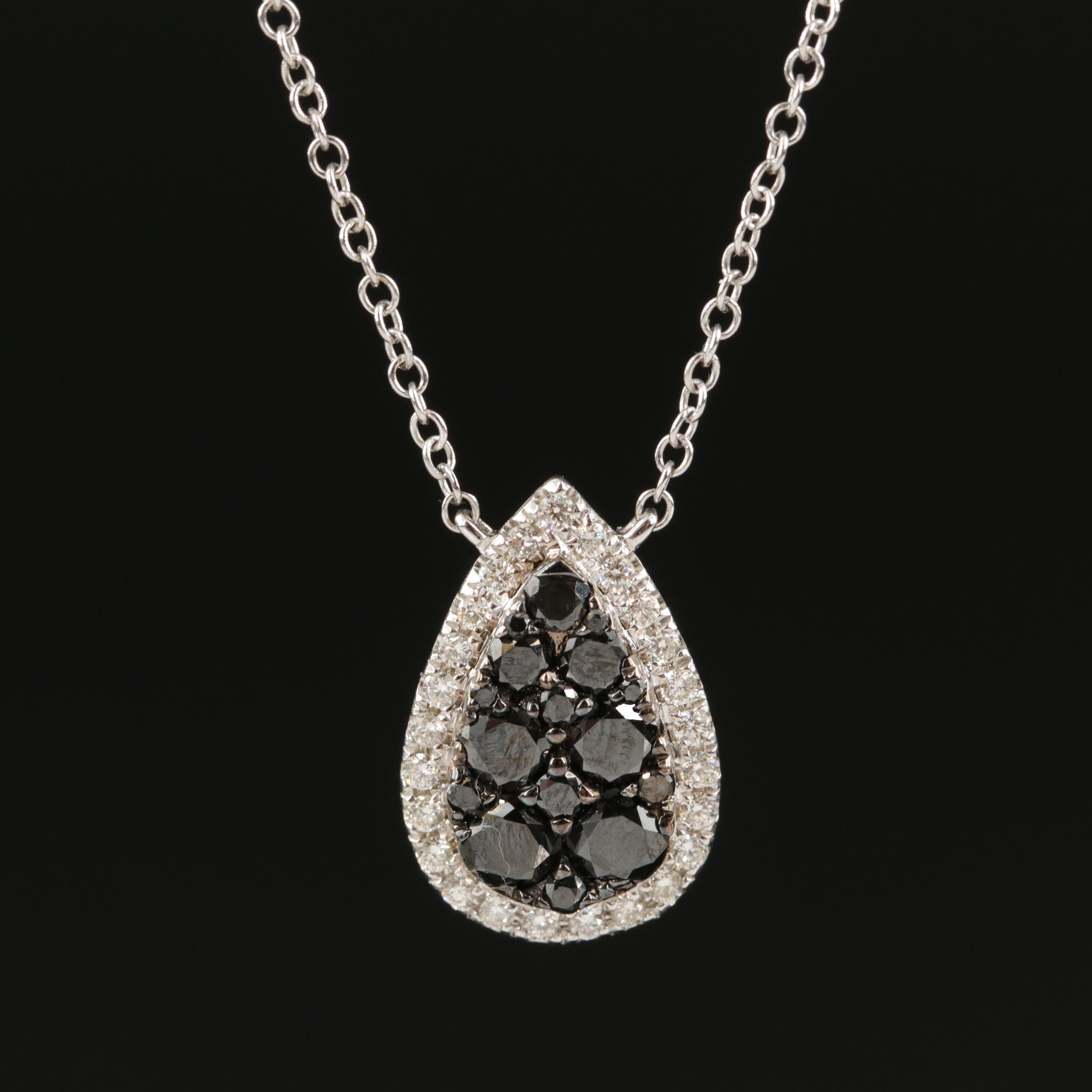 EFFY 14K 1.07 CTW Diamond Station Necklace