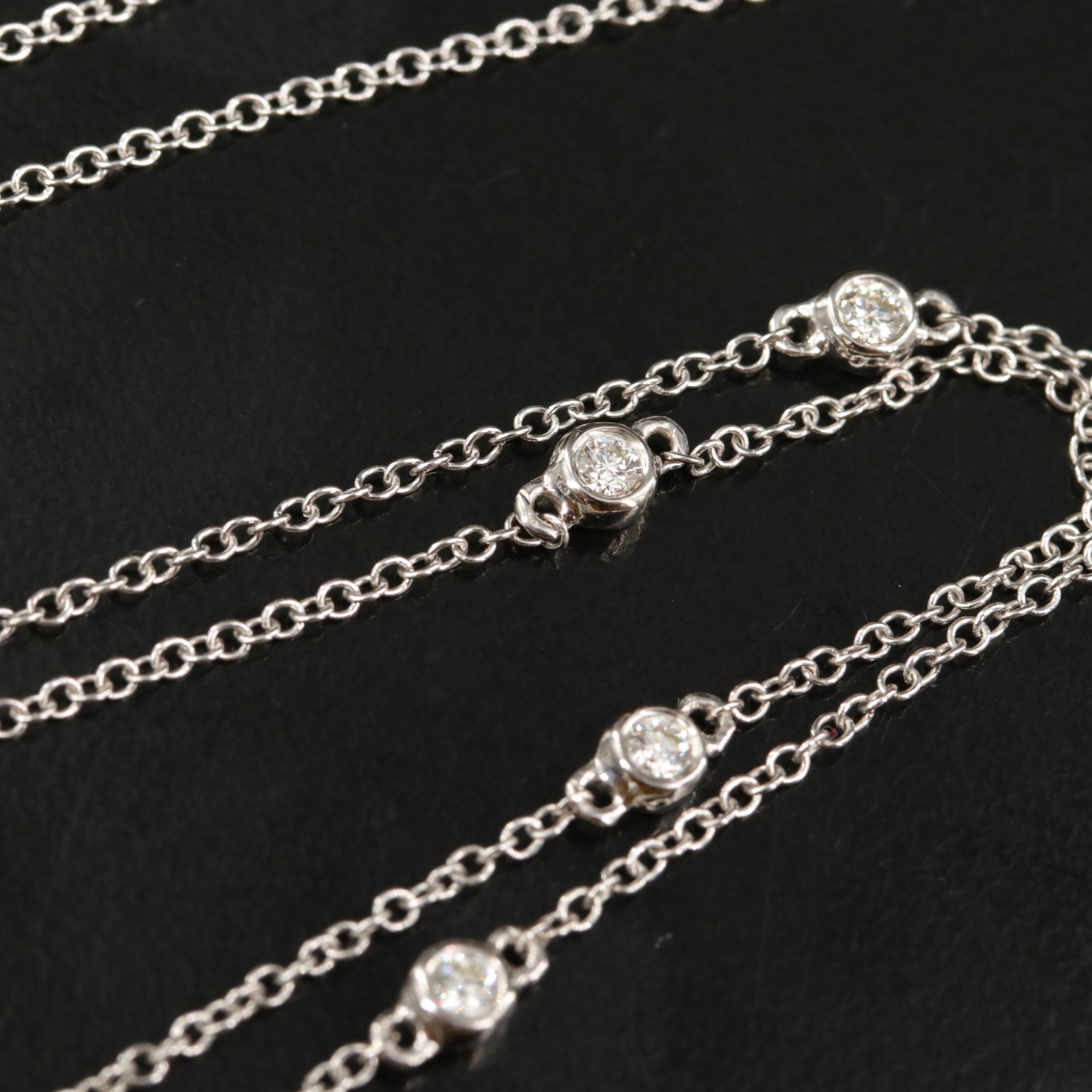 EFFY 14K 1.07 CTW Diamond Station Necklace