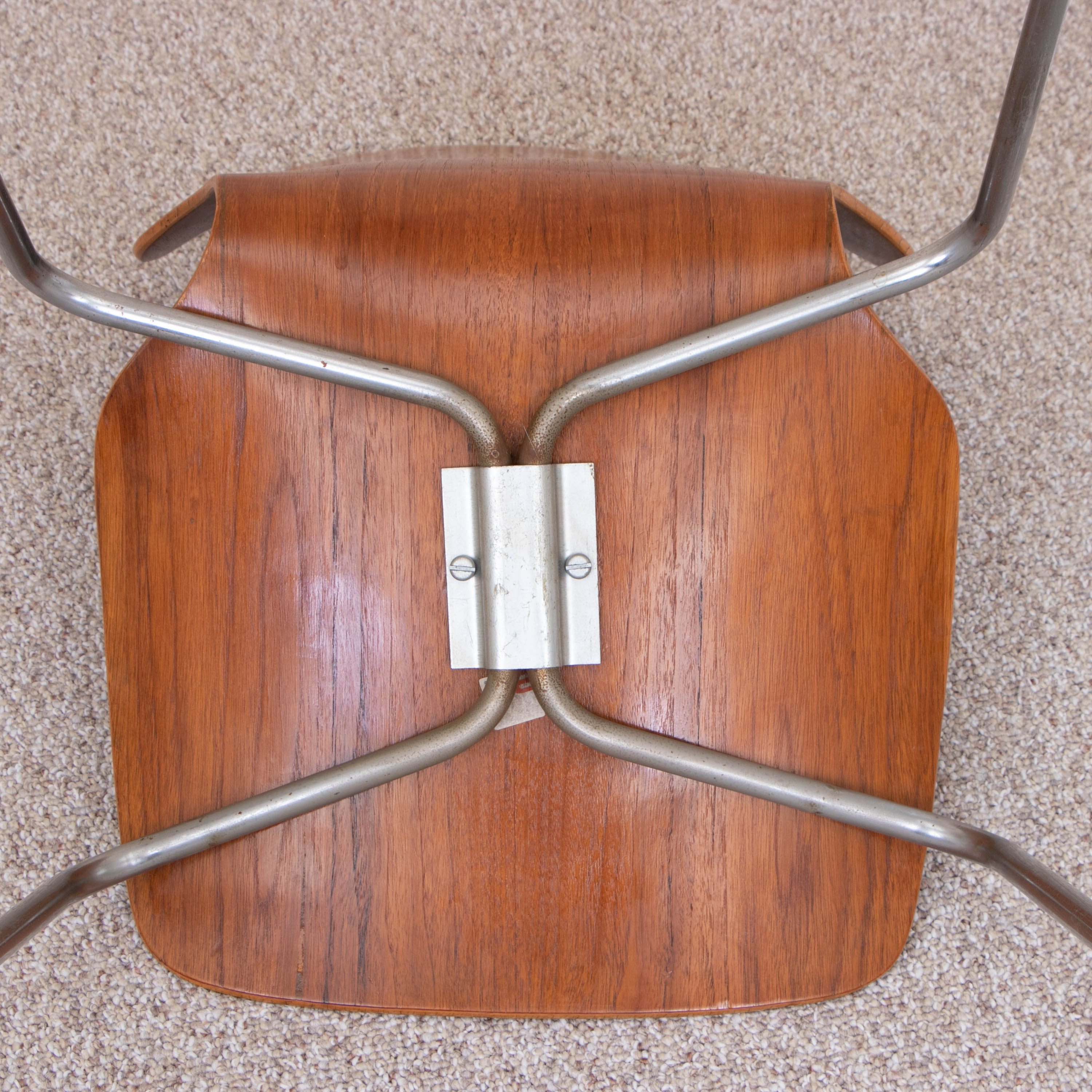 Øyvind Iversen for Møre Lenestolfabrikk Teak Plywood "Scala" Side Chairs, 1950s