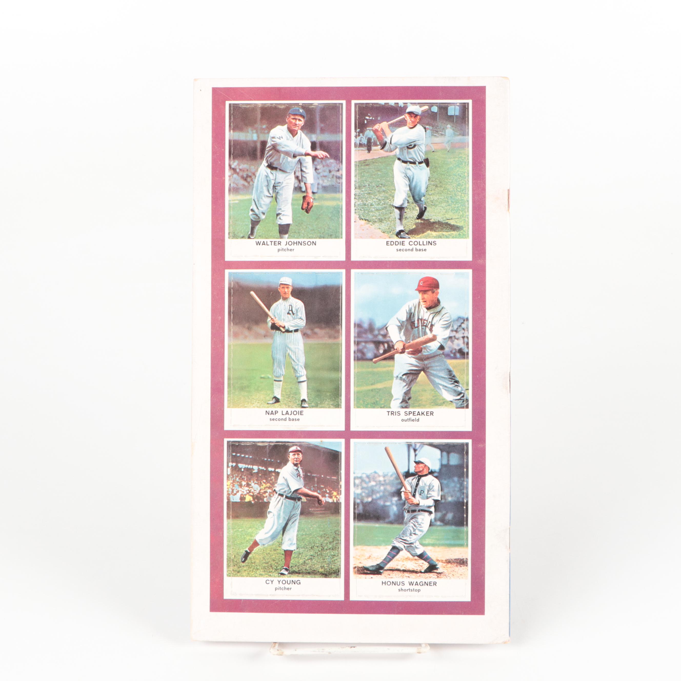 1961 Golden Press Hall of Fame Star Complete Set Baseball Cards in Original Book