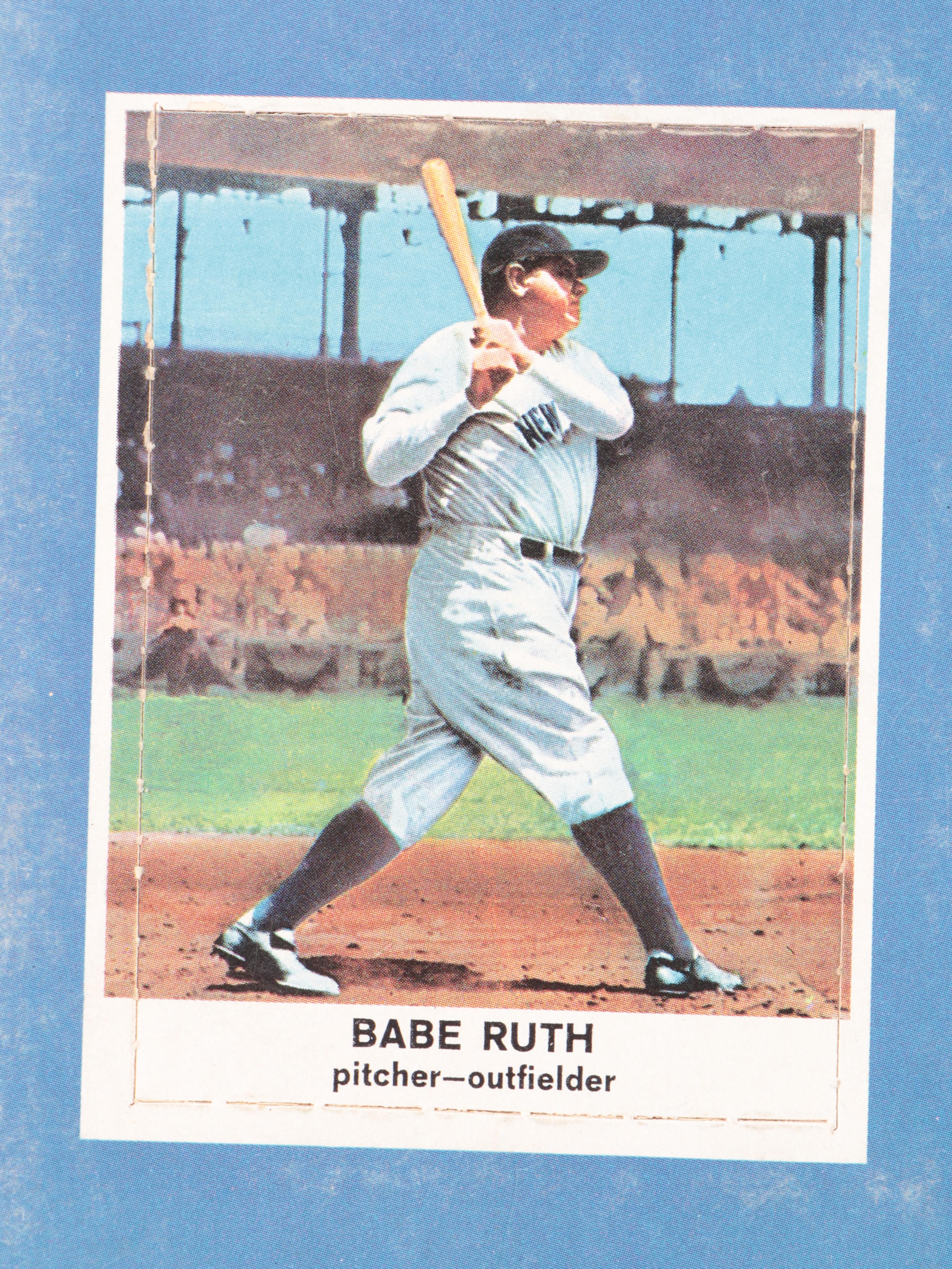 1961 Golden Press Hall of Fame Star Complete Set Baseball Cards in Original Book