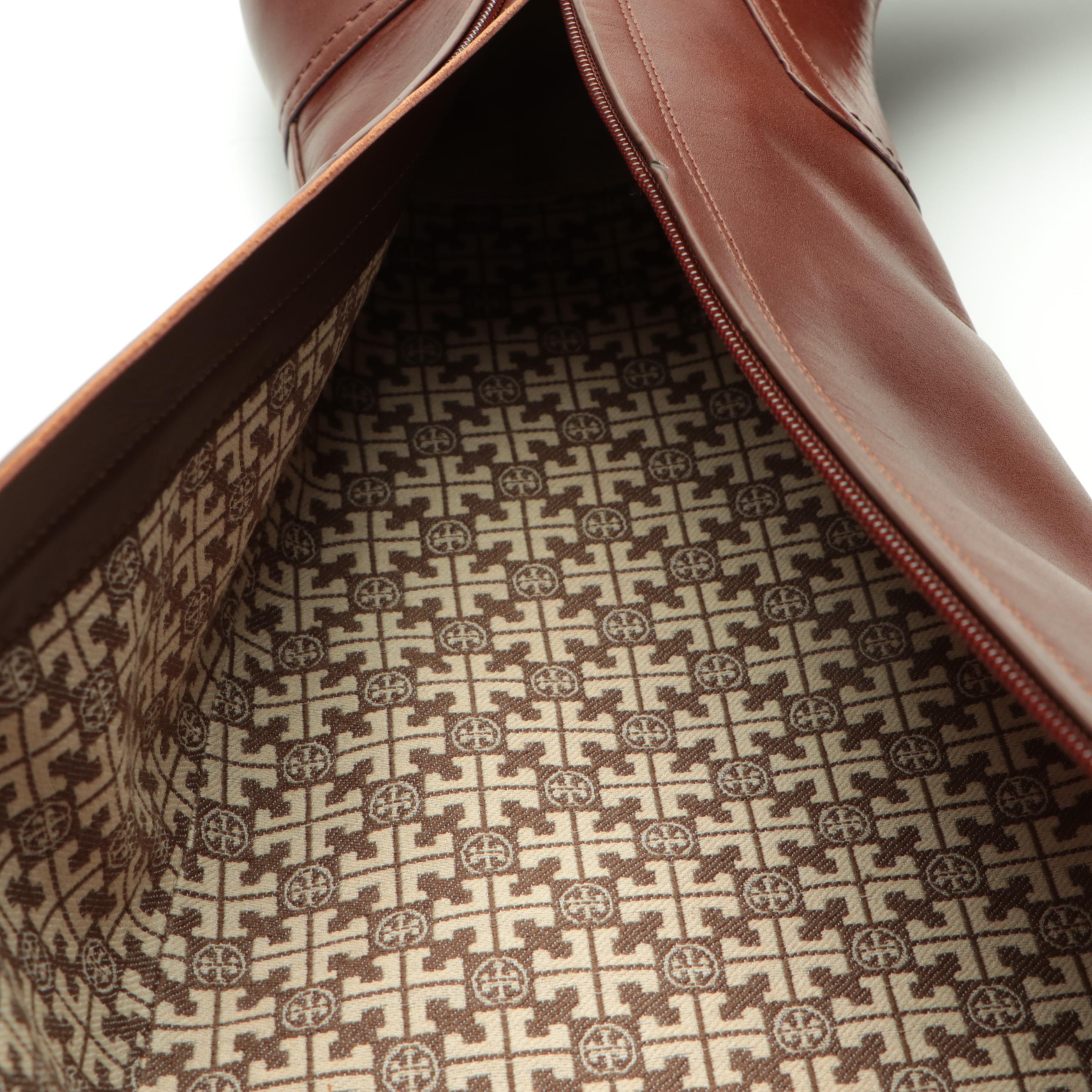 Tory Burch Ashlynn Riding Boots in Almond Venus Leather with Box