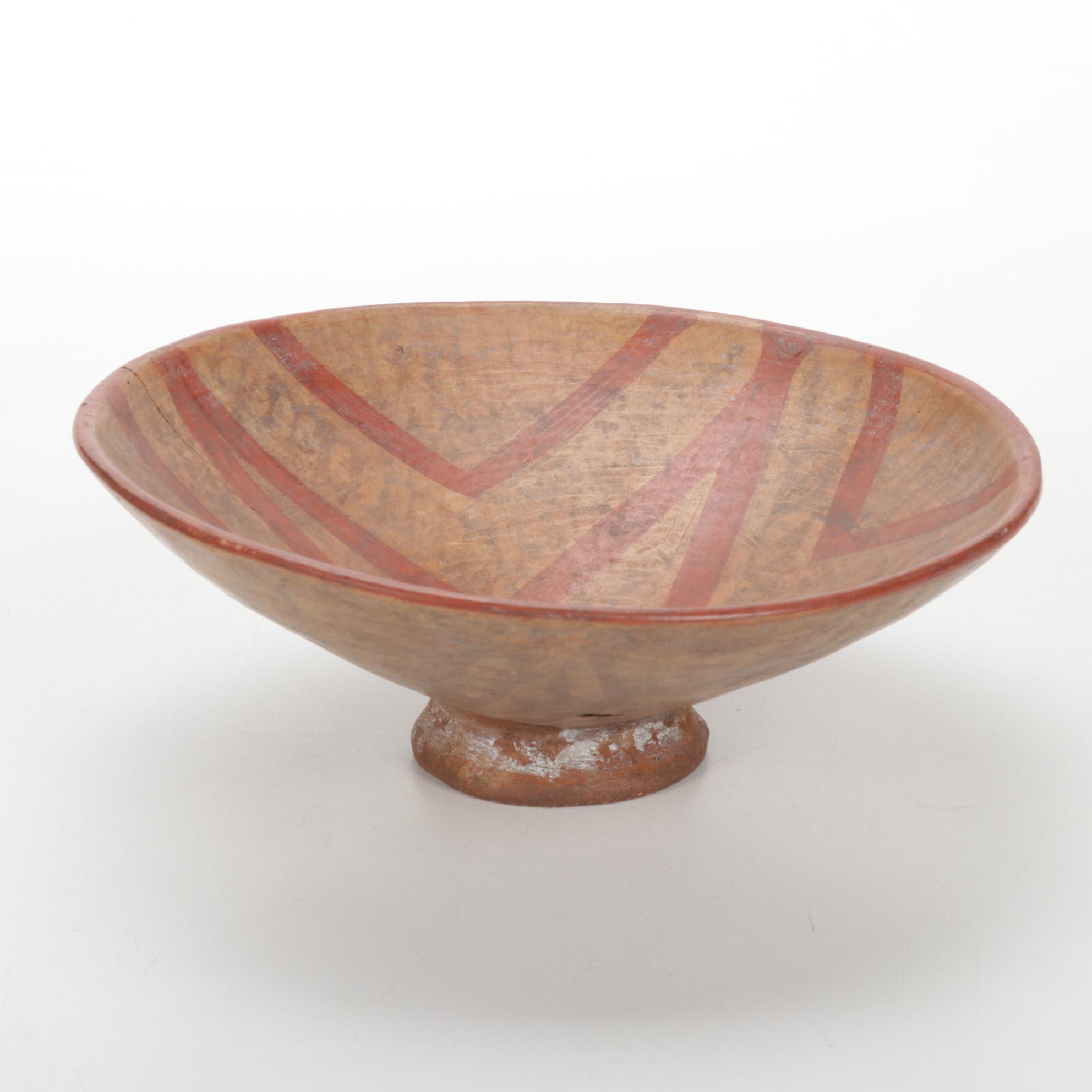 Pre-Columbian Mayan Polychrome Pottery Vessels