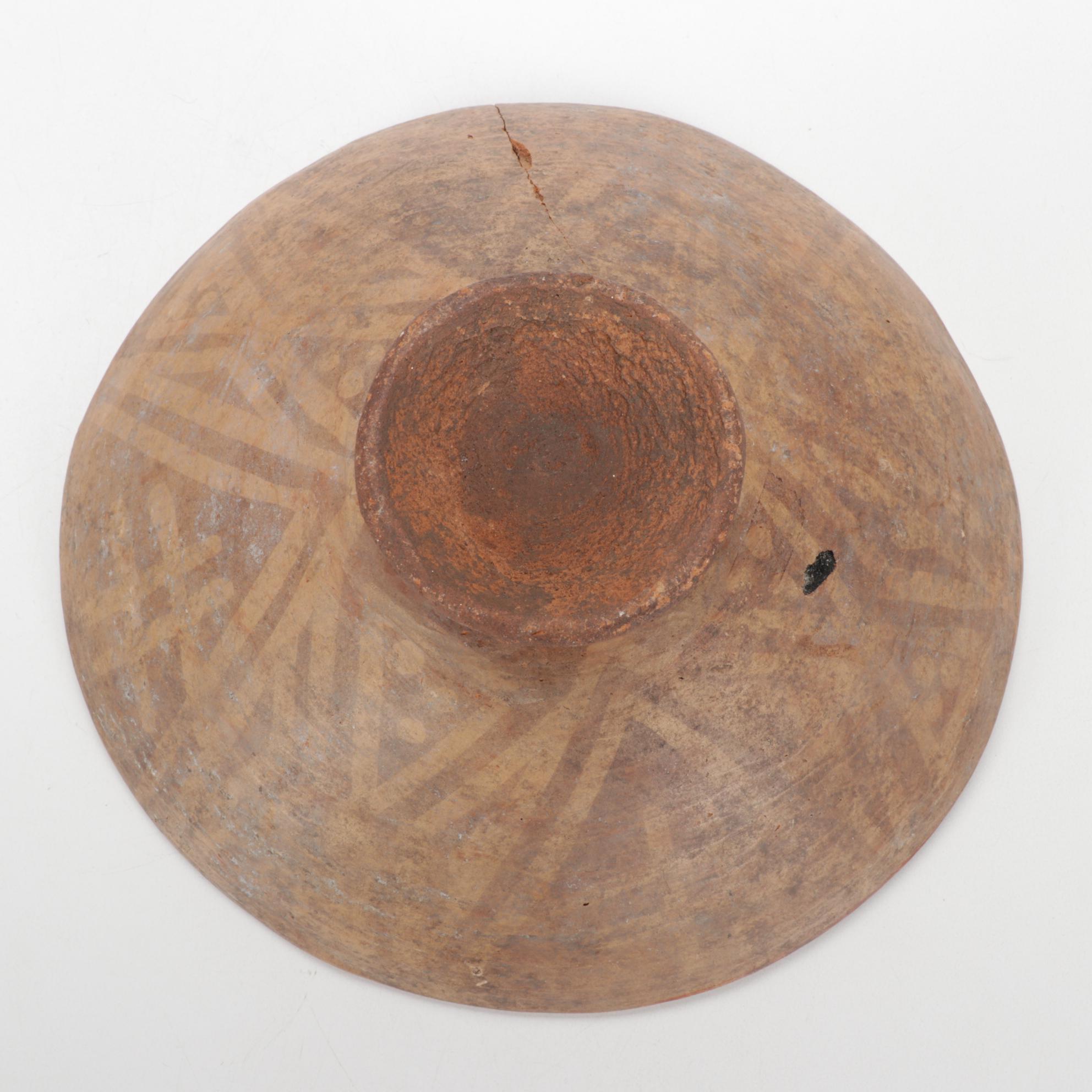 Pre-Columbian Mayan Polychrome Pottery Vessels