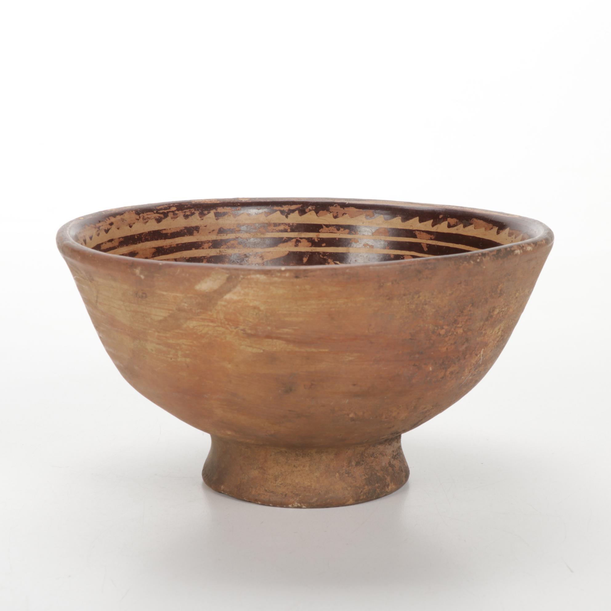 Pre-Columbian Mayan Polychrome Pottery Vessels