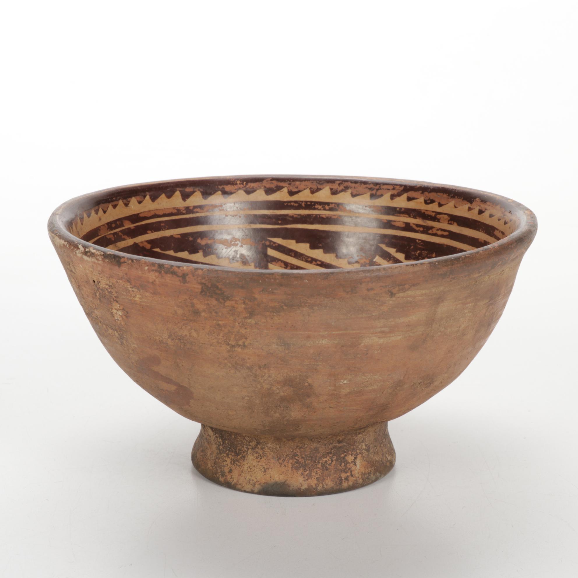 Pre-Columbian Mayan Polychrome Pottery Vessels