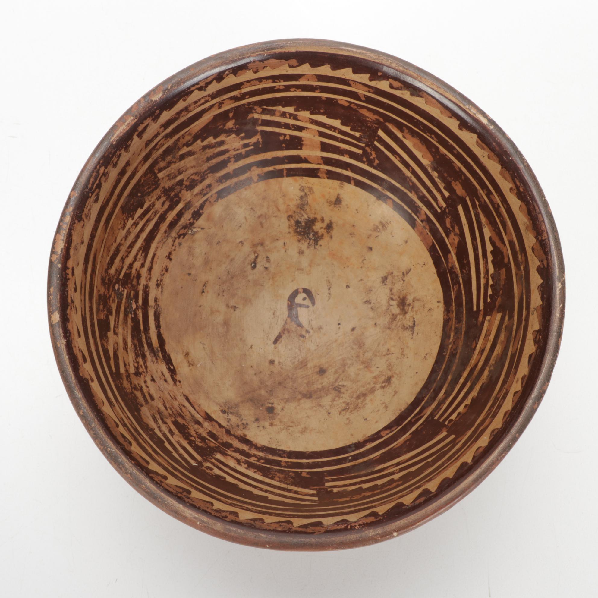 Pre-Columbian Mayan Polychrome Pottery Vessels