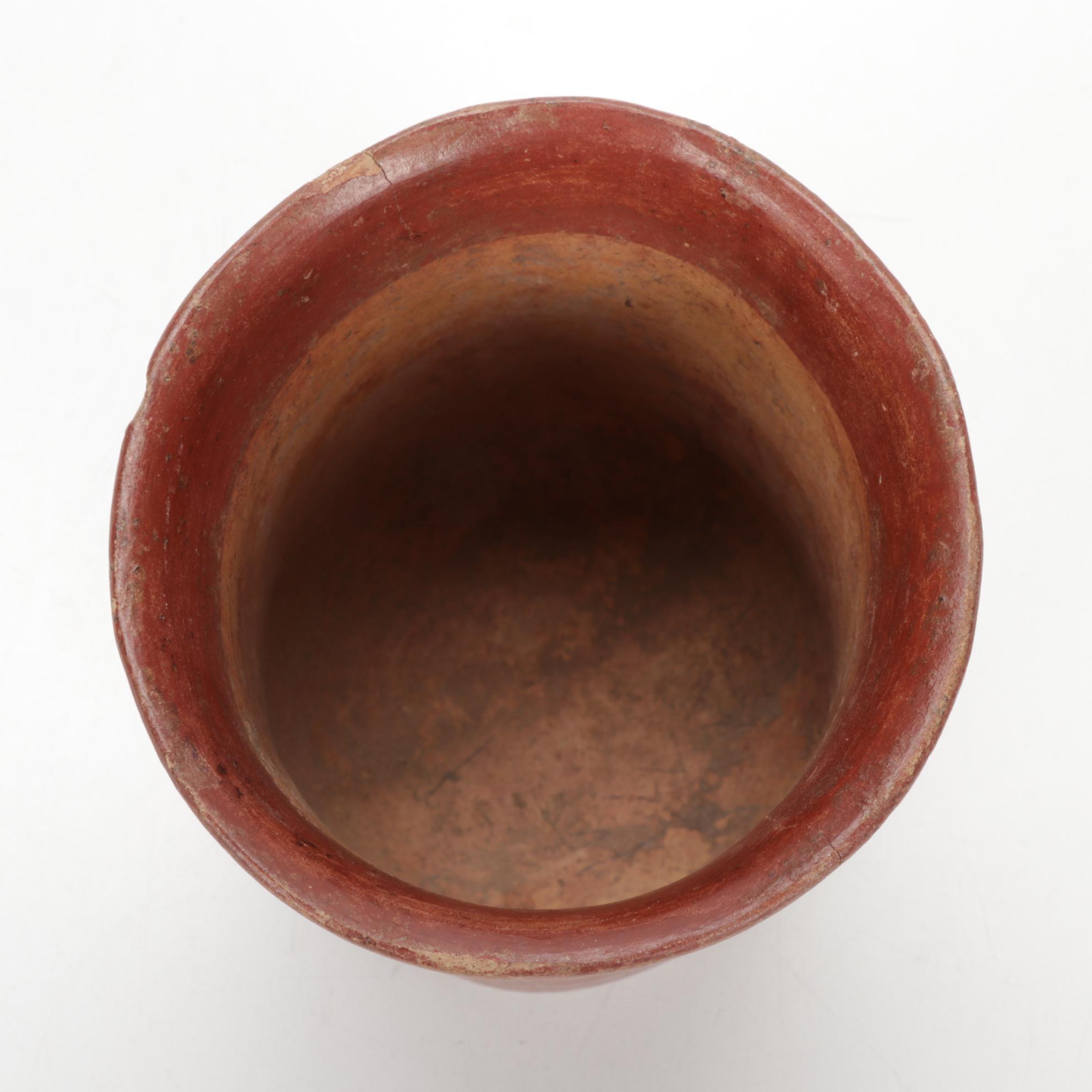 Pre-Columbian Mayan Polychrome Pottery Vessels