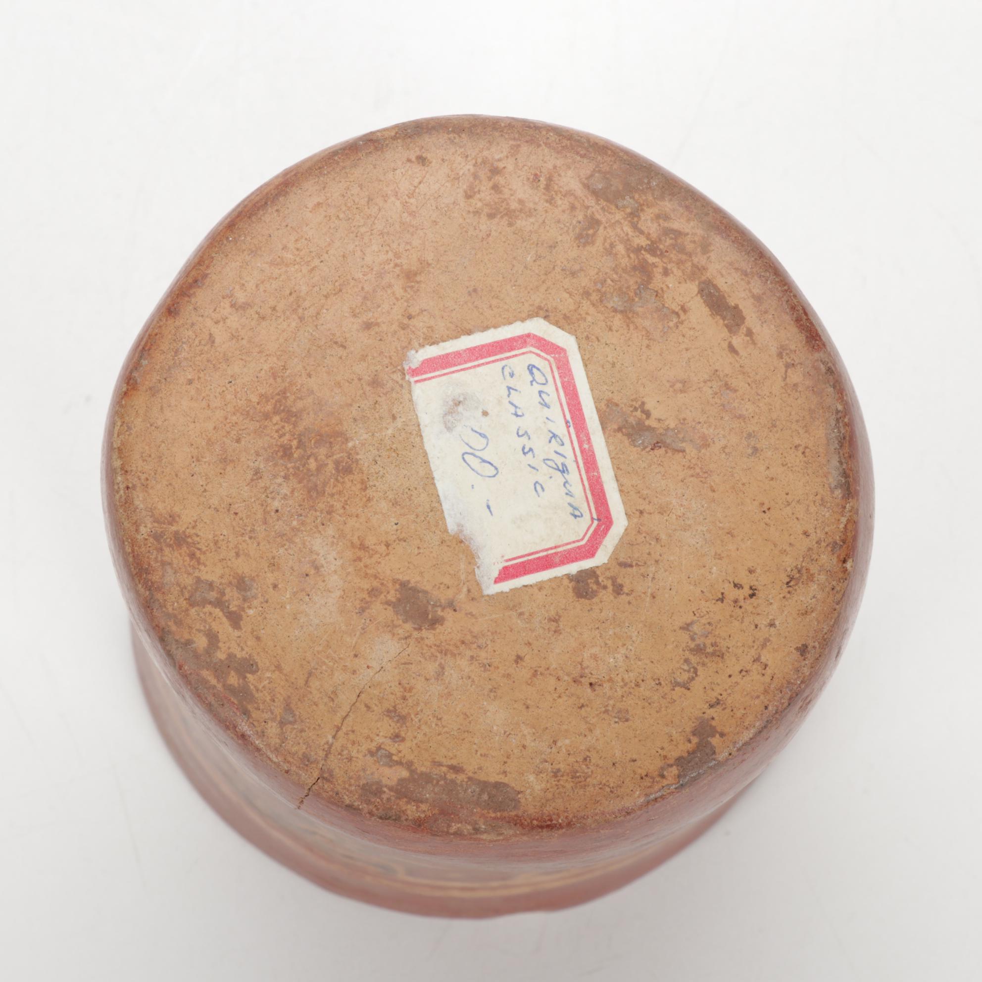 Pre-Columbian Mayan Polychrome Pottery Vessels