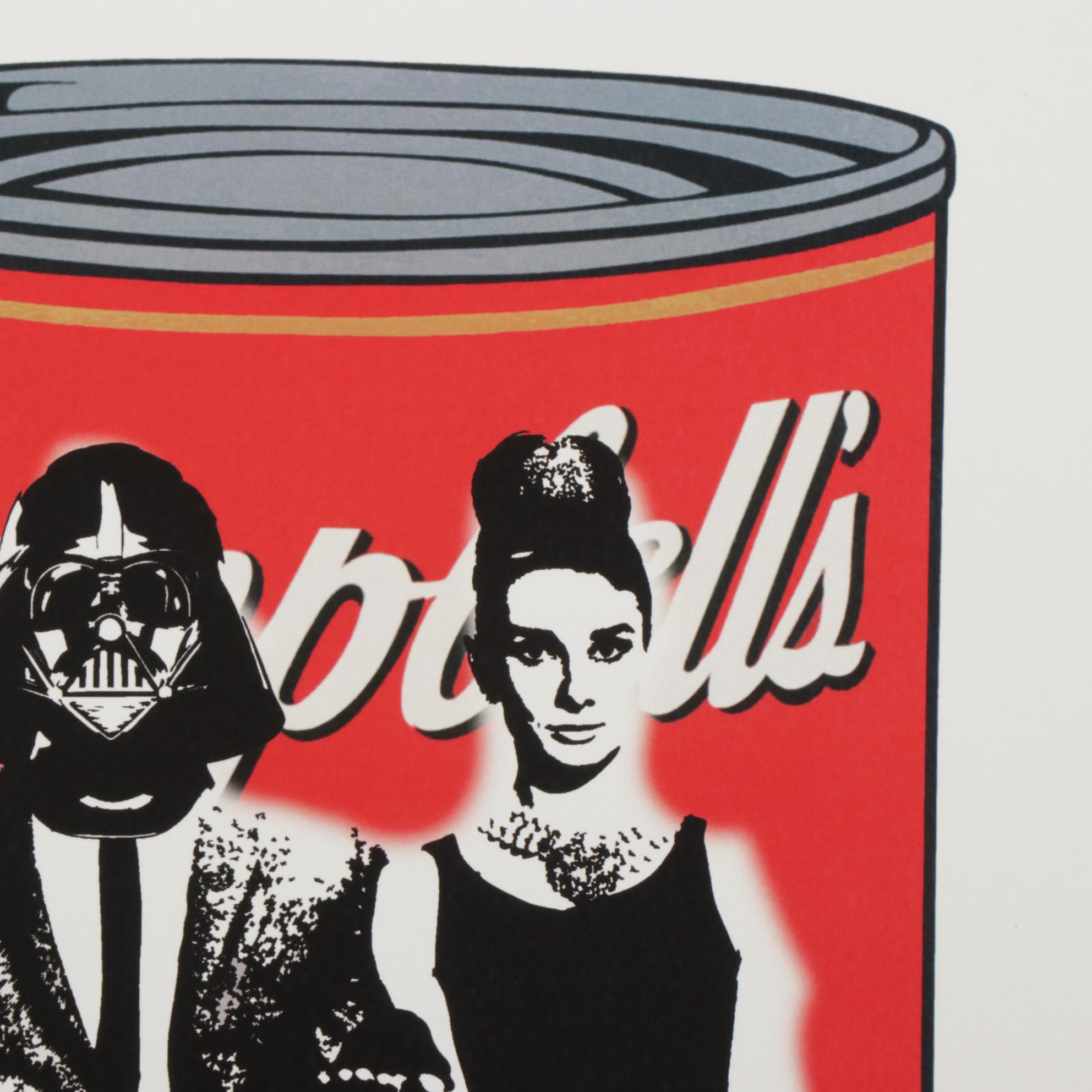 Death NYC Pop Art Graphic Print of Audrey Hepburn and Darth Vader, 2020