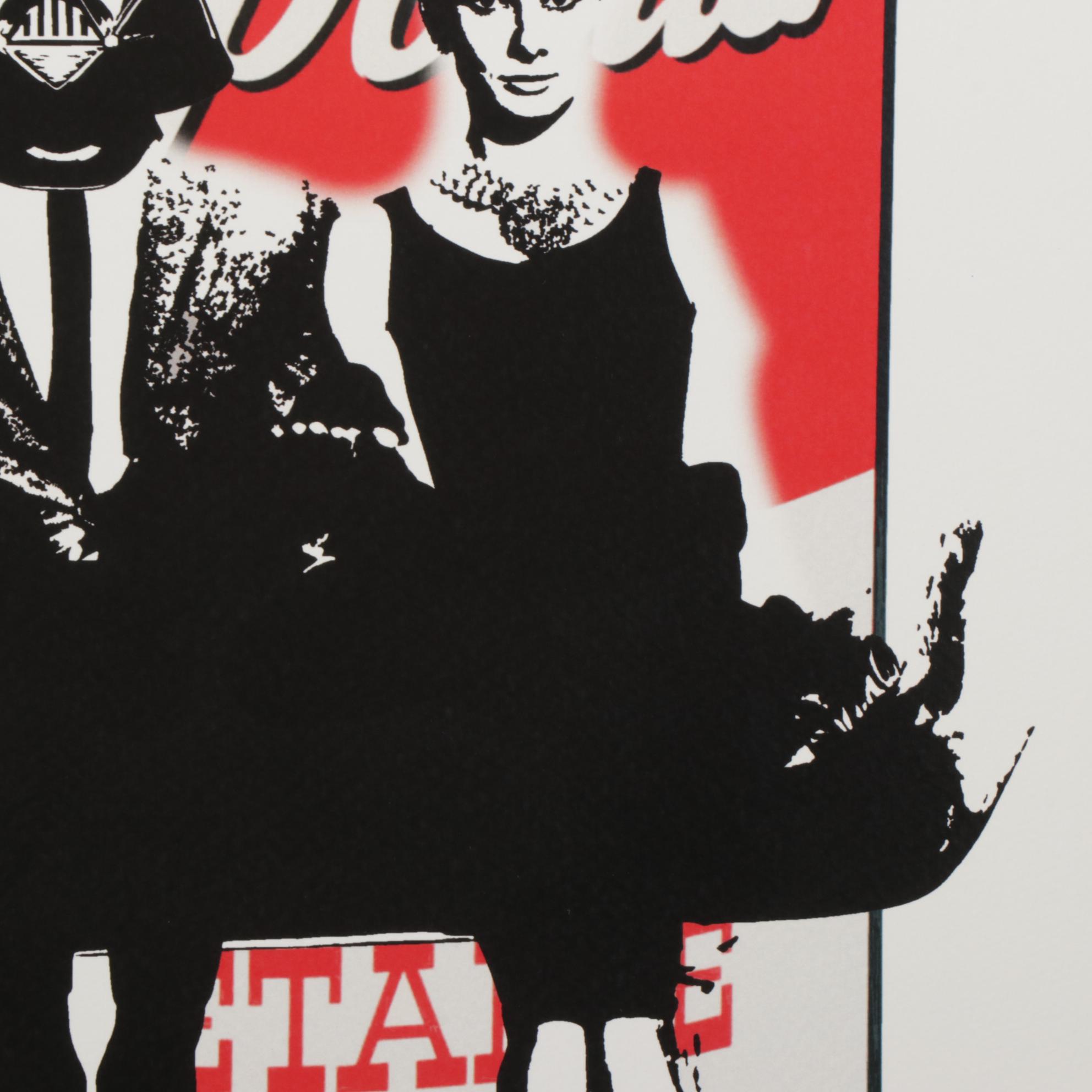 Death NYC Pop Art Graphic Print of Audrey Hepburn and Darth Vader, 2020