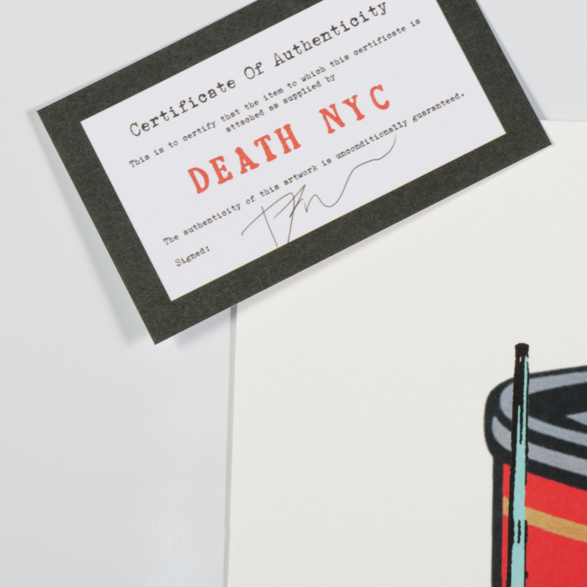 Death NYC Pop Art Graphic Print of Audrey Hepburn and Darth Vader, 2020