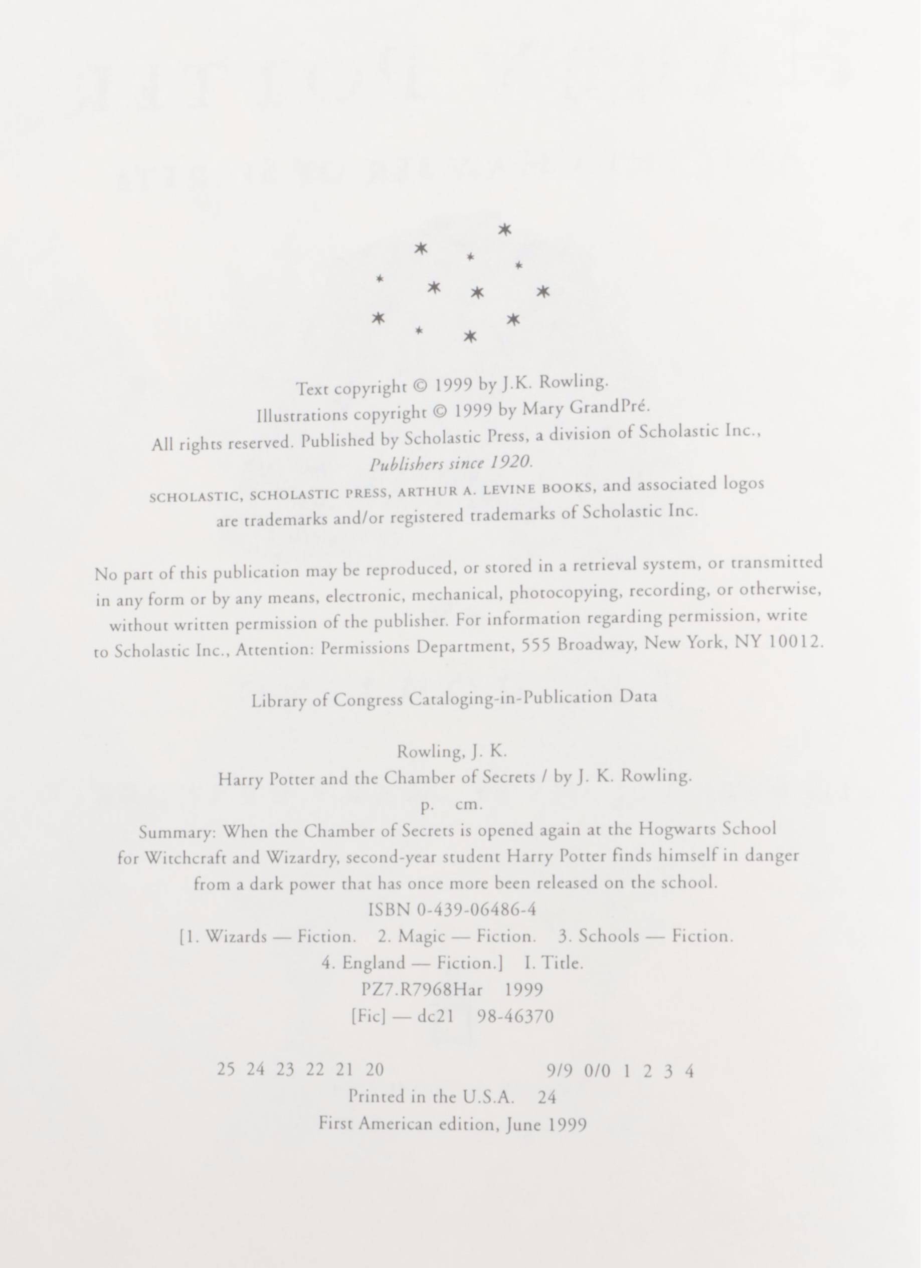 First American Edition "Harry Potter" Complete Series with "The Cursed Child"