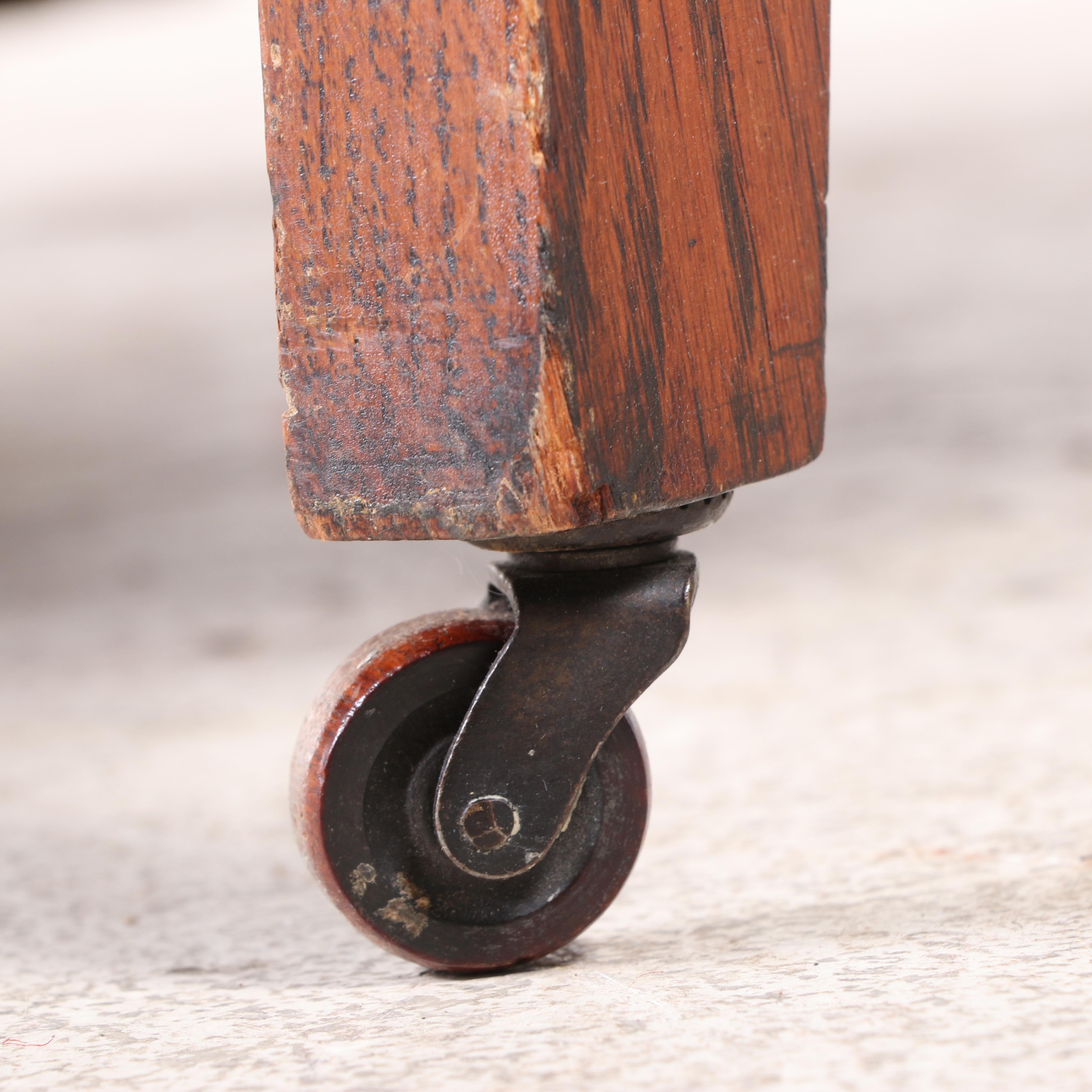 Carved Oak and Leather Upholstered Reclining Morris Chair, Late 19th Century