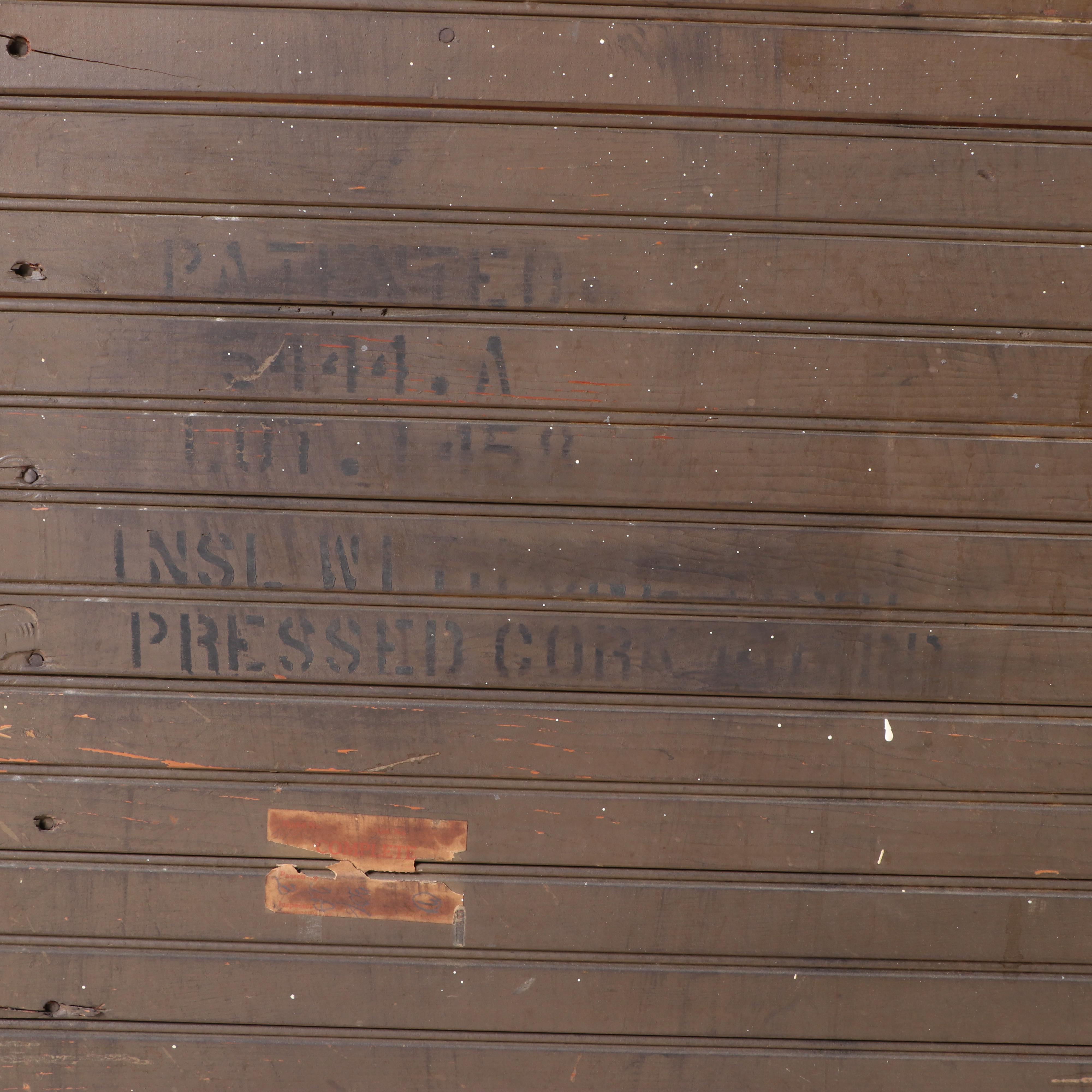 Leonard Refrigerator Co. "Polar King" Paneled Oak Three-Door Ice Box