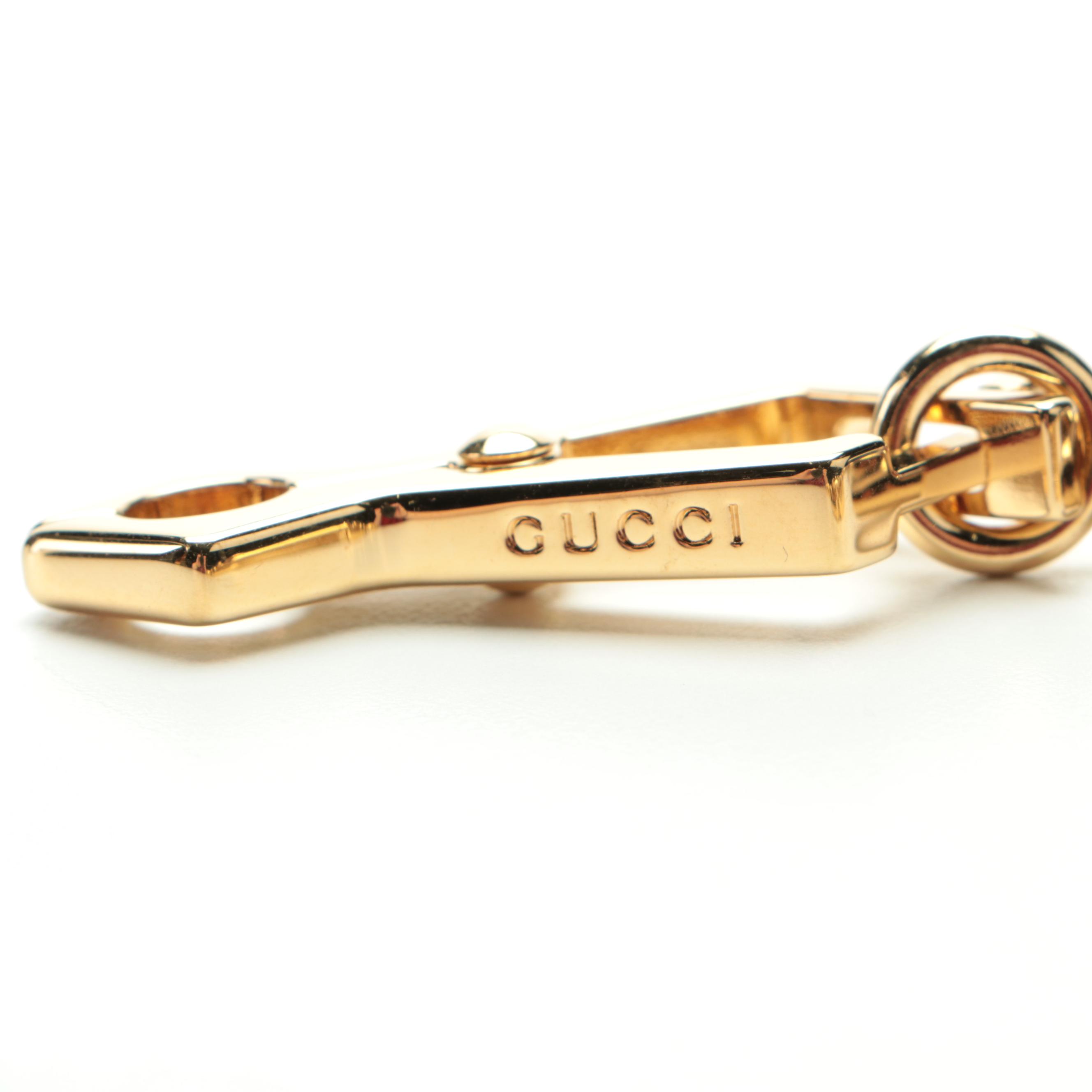 Gucci Osiride Top Handle Bag in GG Supreme Canvas and Two-Tone Leather