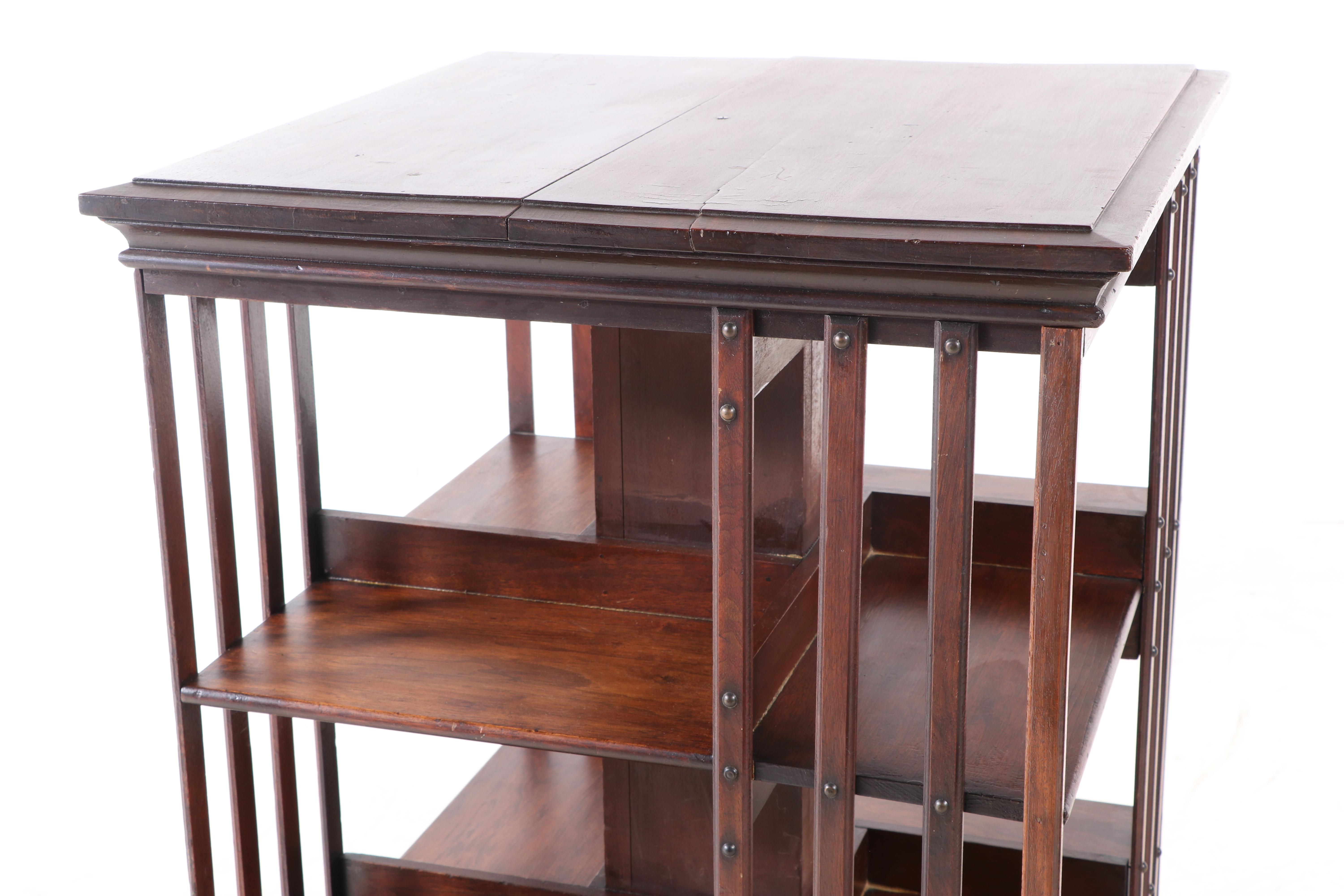 John Danner Five-Tier Revolving Bookcase, pat. 1877