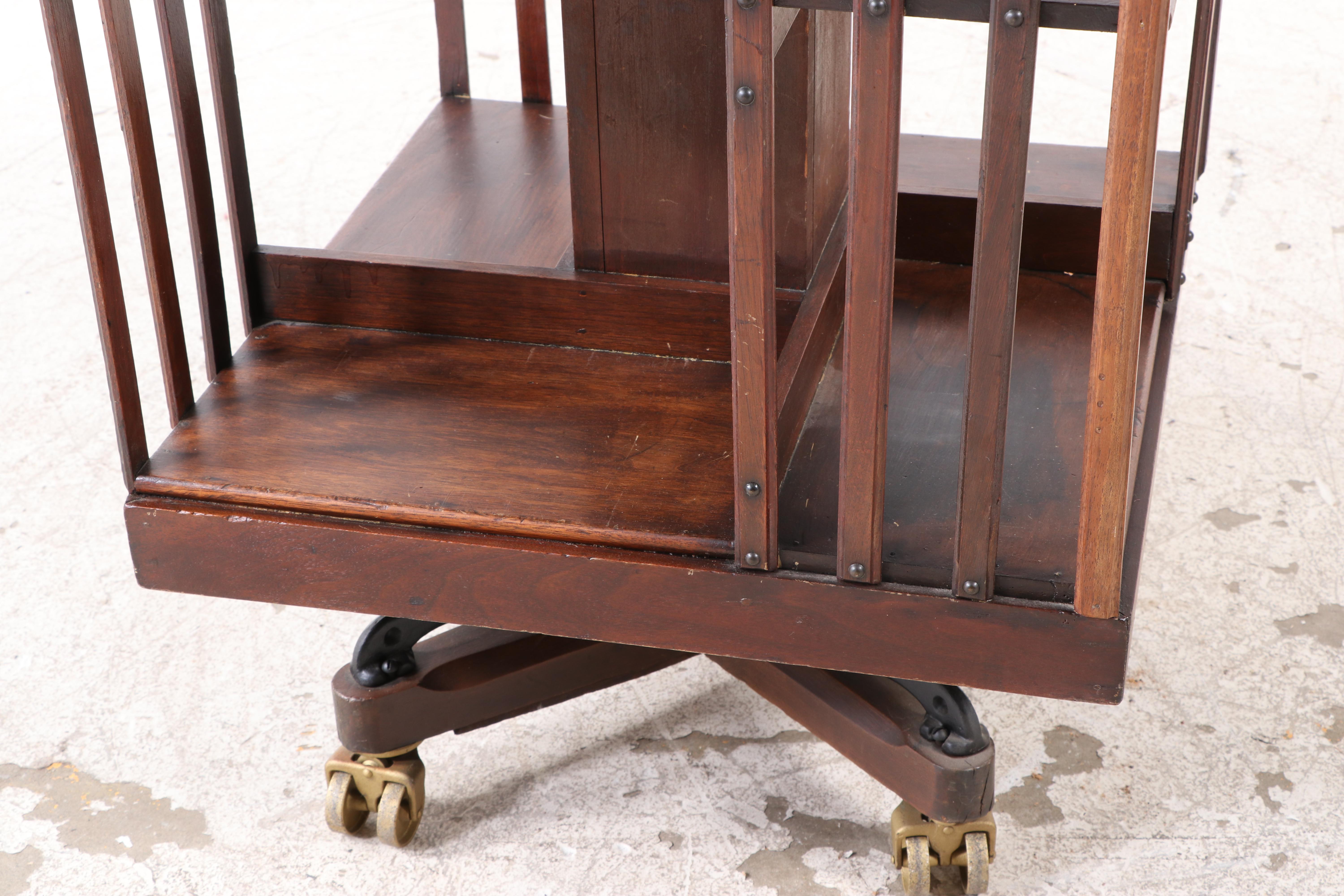 John Danner Five-Tier Revolving Bookcase, pat. 1877