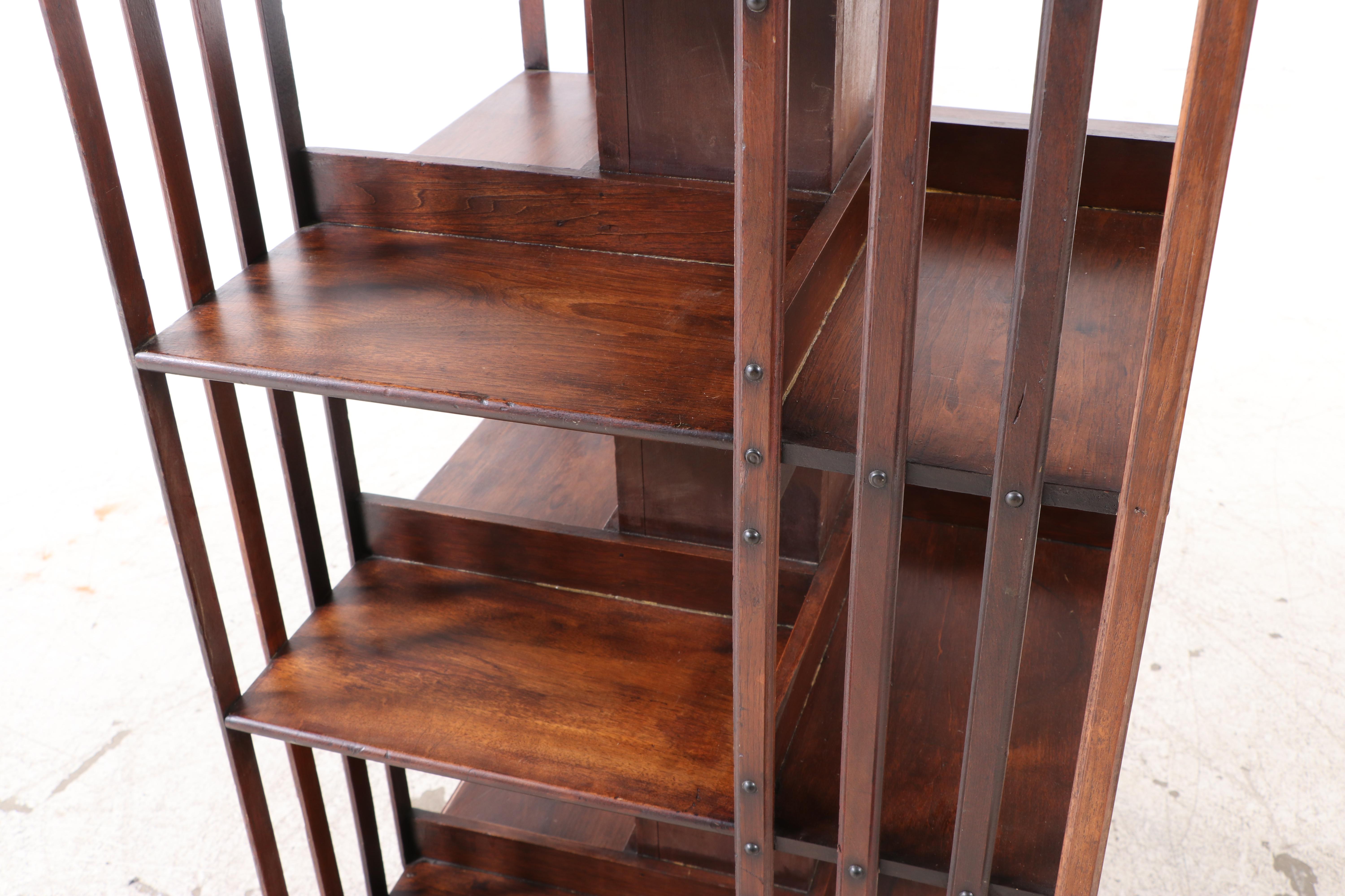 John Danner Five-Tier Revolving Bookcase, pat. 1877