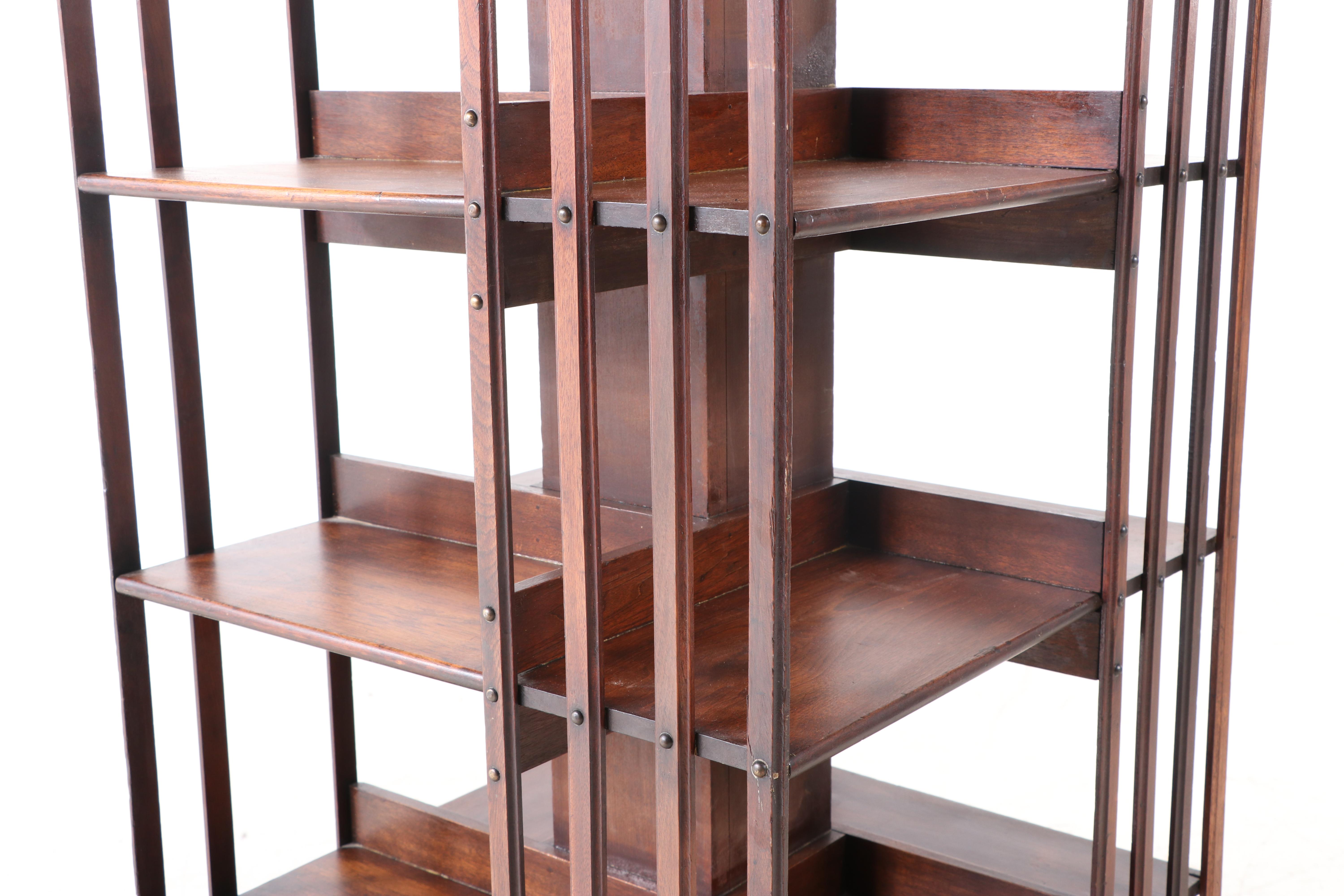 John Danner Five-Tier Revolving Bookcase, pat. 1877