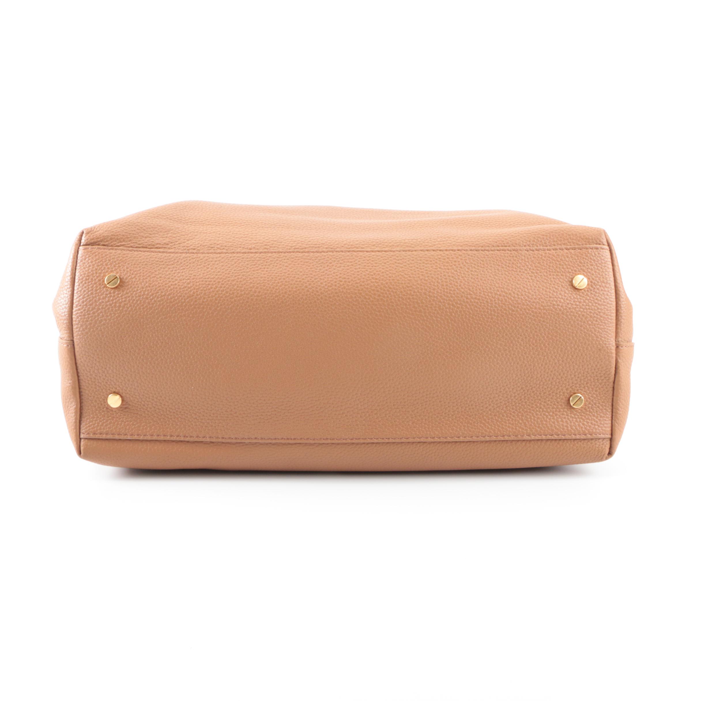 Tory Burch Britten Collection Tote and Shoulder Bag in Grained Leather