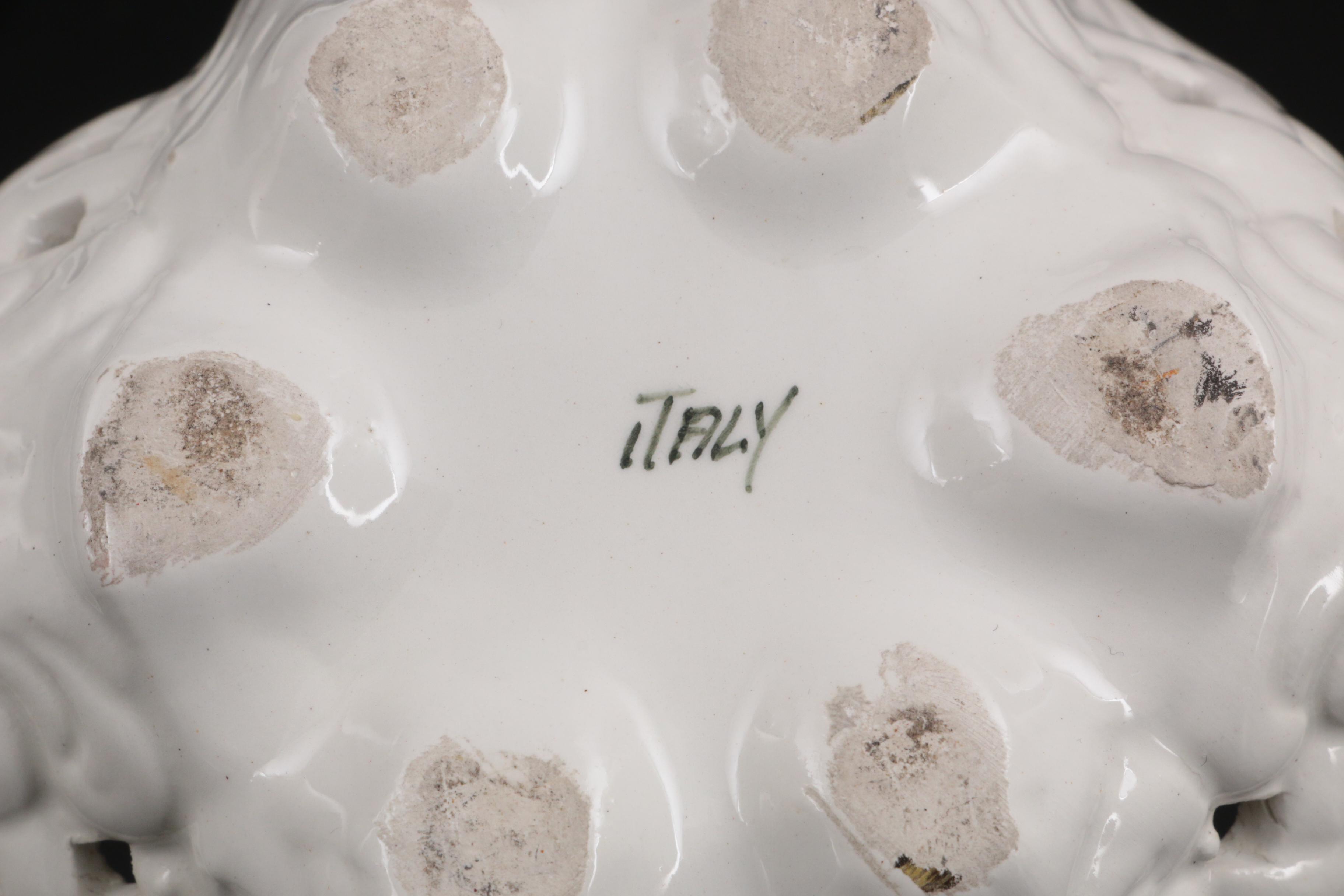 Haviland Limoges Porcelain Covered Serving Dish and Italian Bonbon Dish