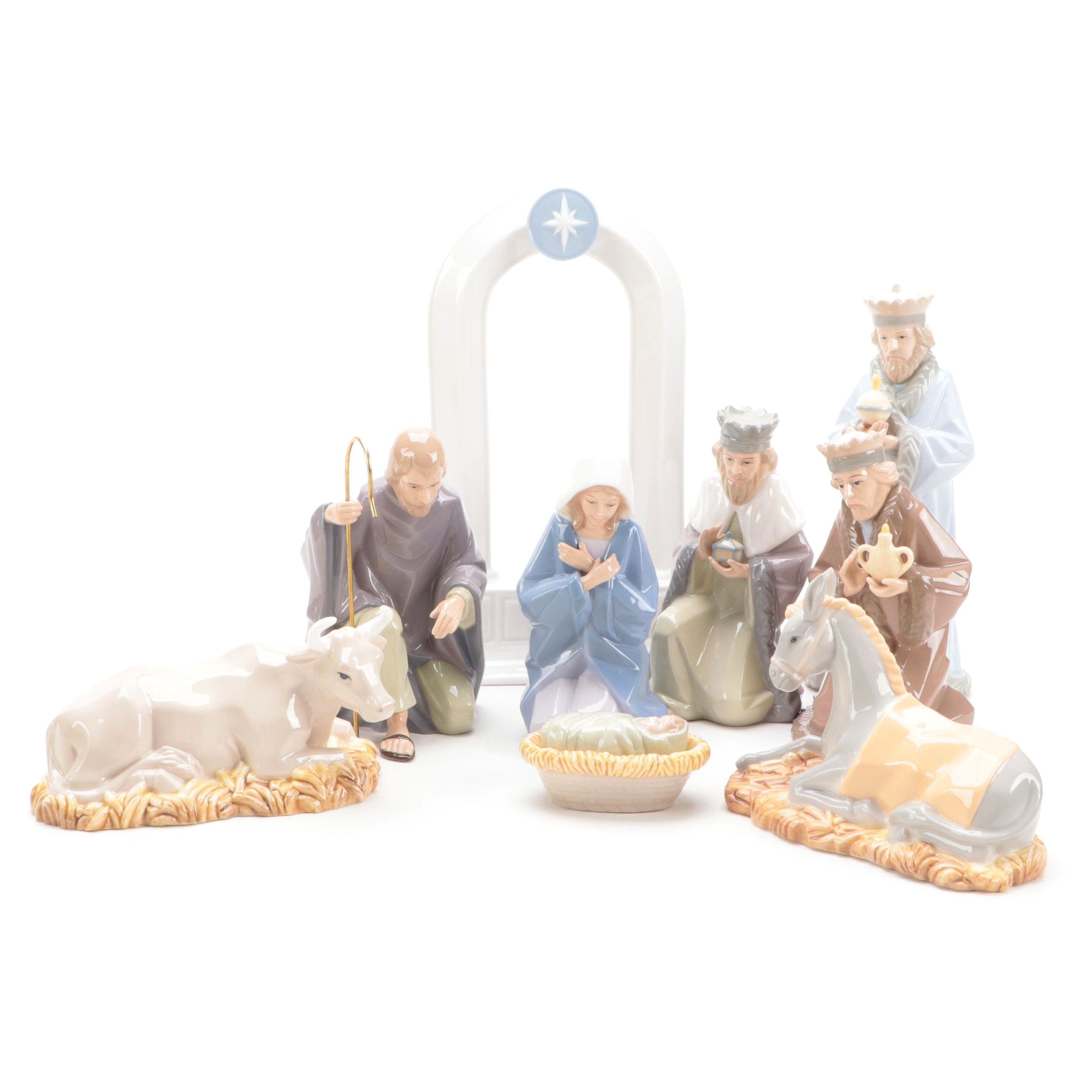 Hallmark Porcelain Nativity Figurines