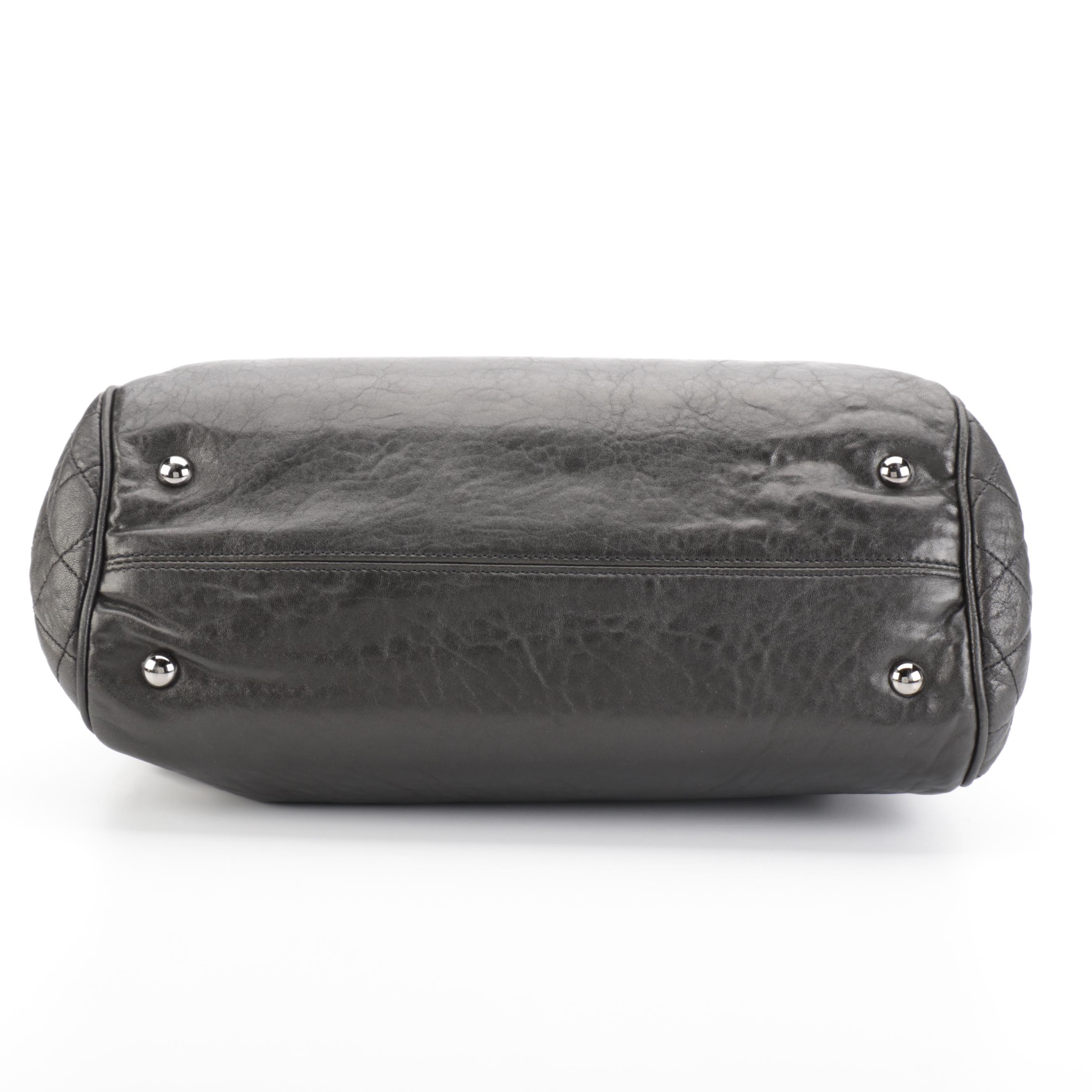 Chanel Perfect Day Hard Frame Tote Bag Large in Black Goatskin