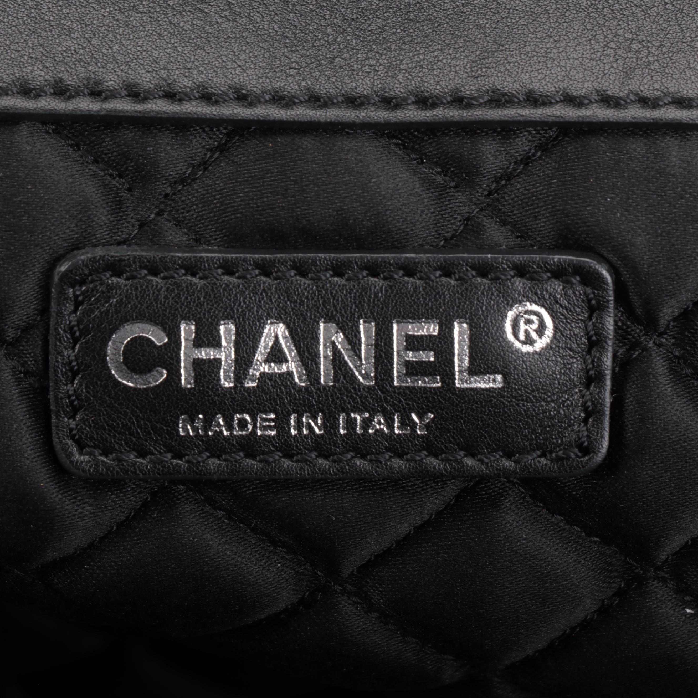 Chanel Perfect Day Hard Frame Tote Bag Large in Black Goatskin