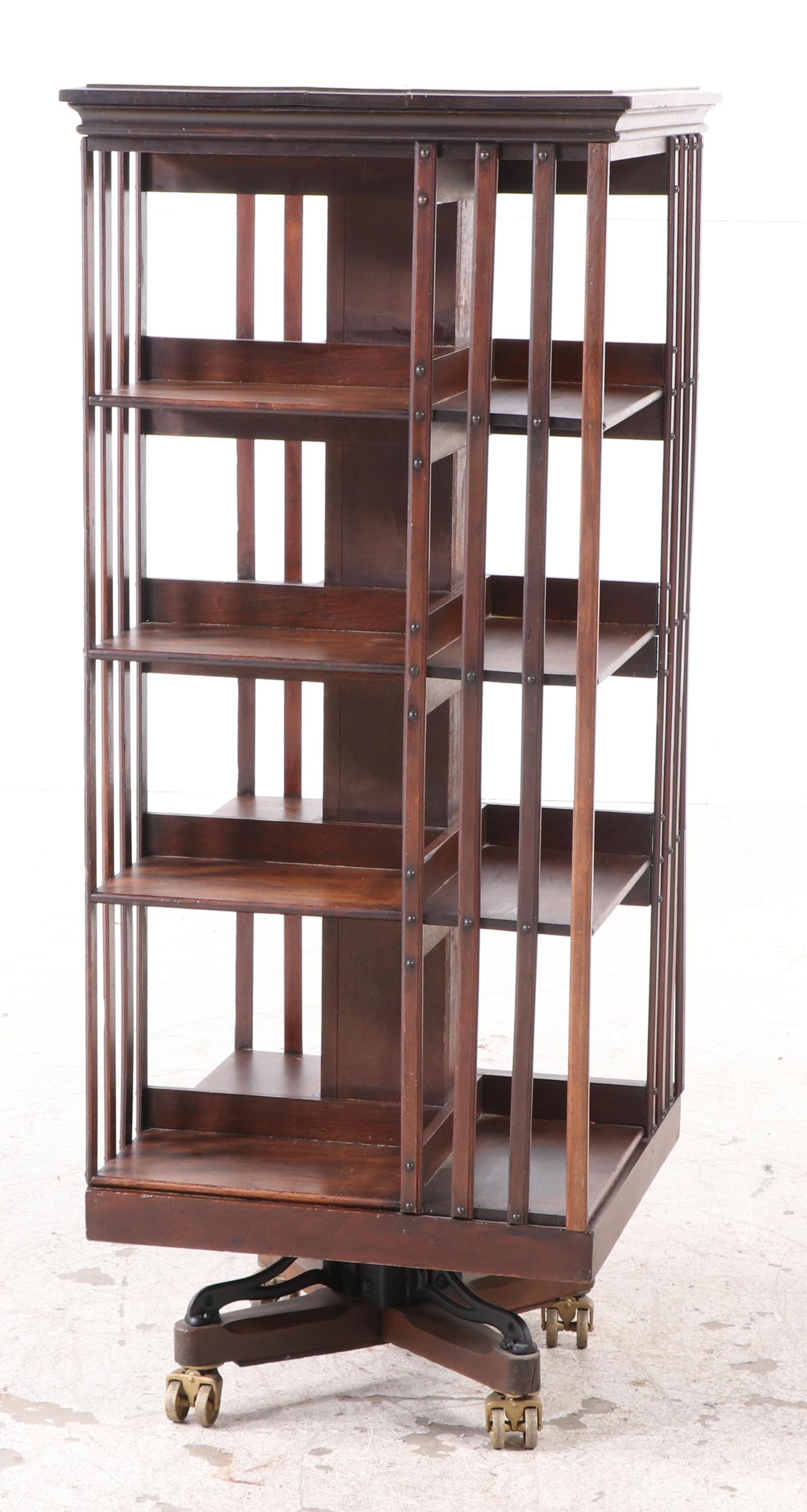 John Danner Five-Tier Revolving Bookcase, pat. 1877