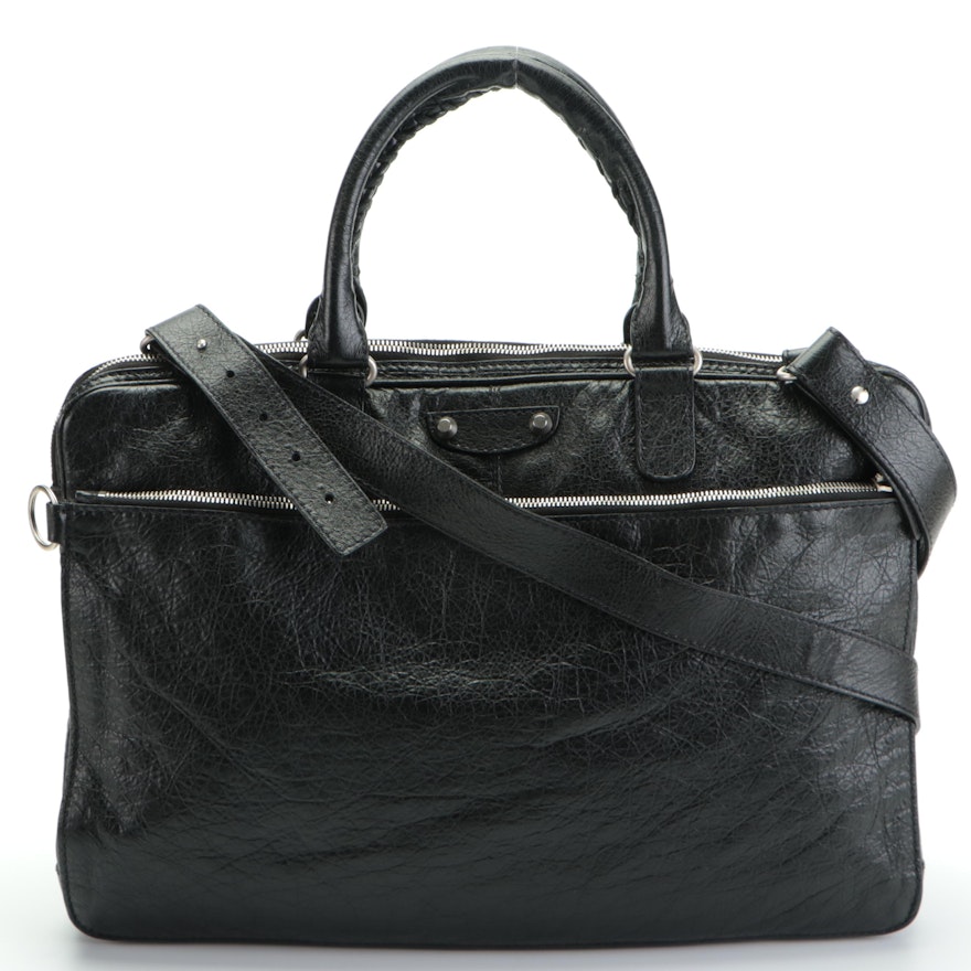 Balenciaga Classic Studs Briefcase in Leather