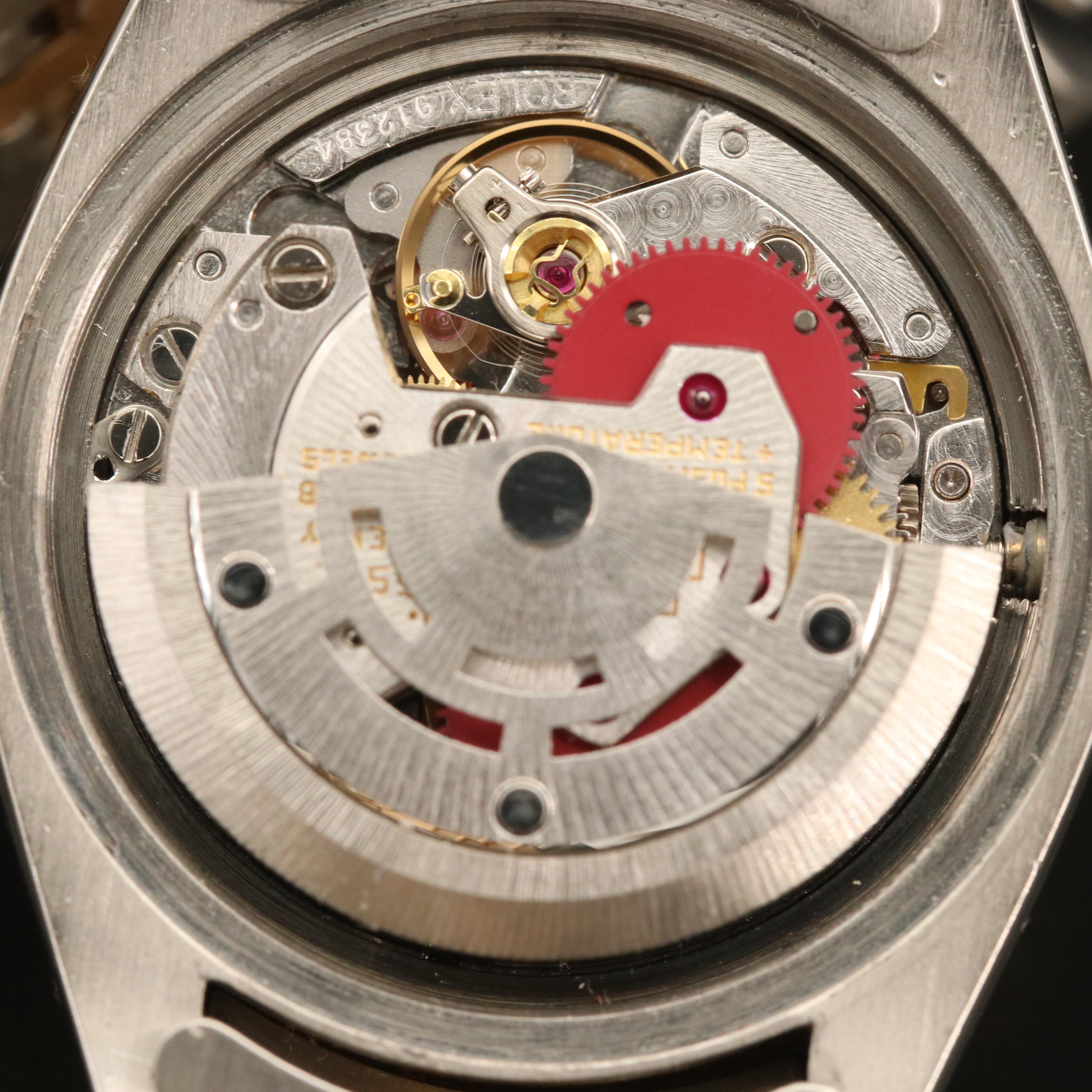 1981 Rolex Stainless Steel and 18K Diamond Bezel Watch