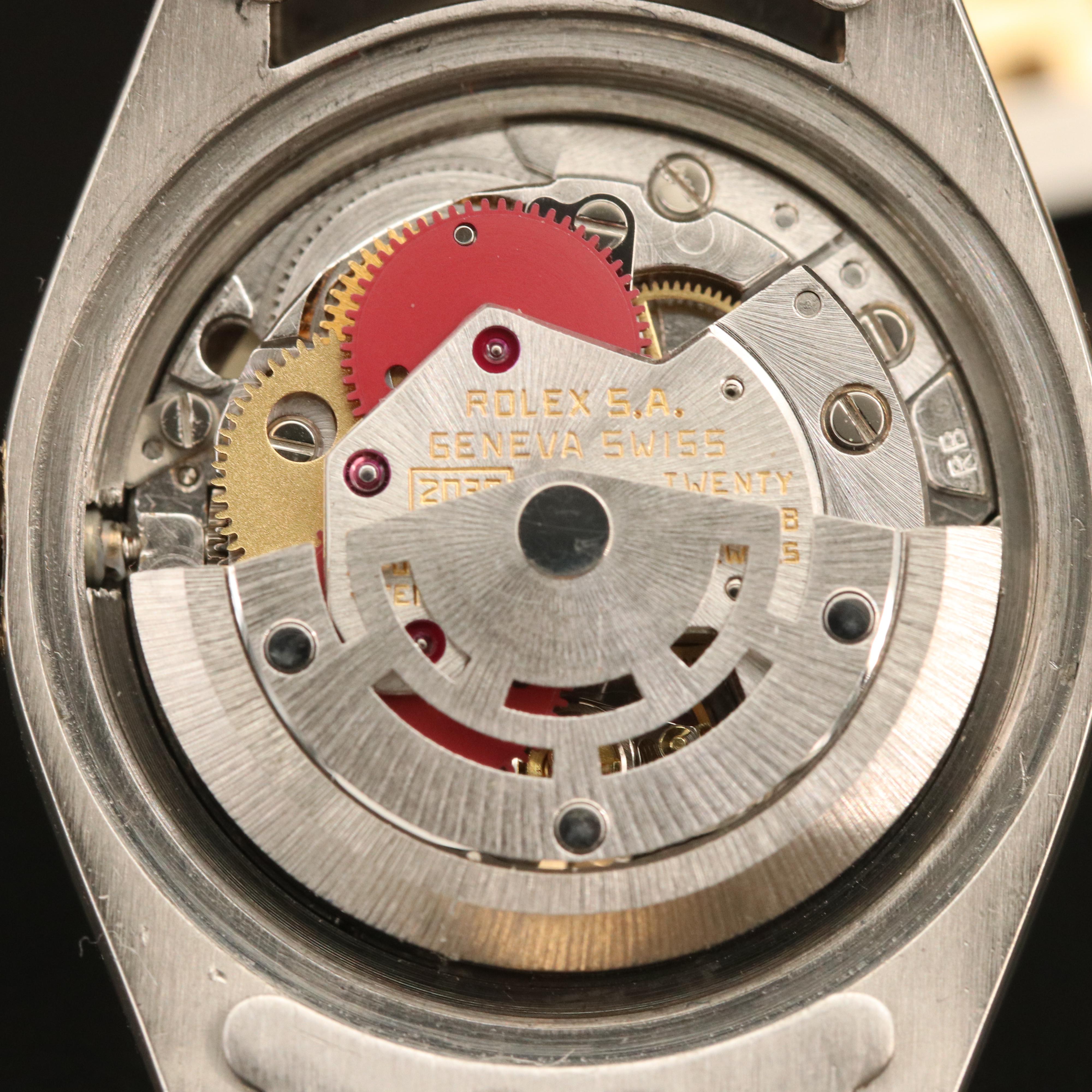 1981 Rolex Stainless Steel and 18K Diamond Bezel Watch