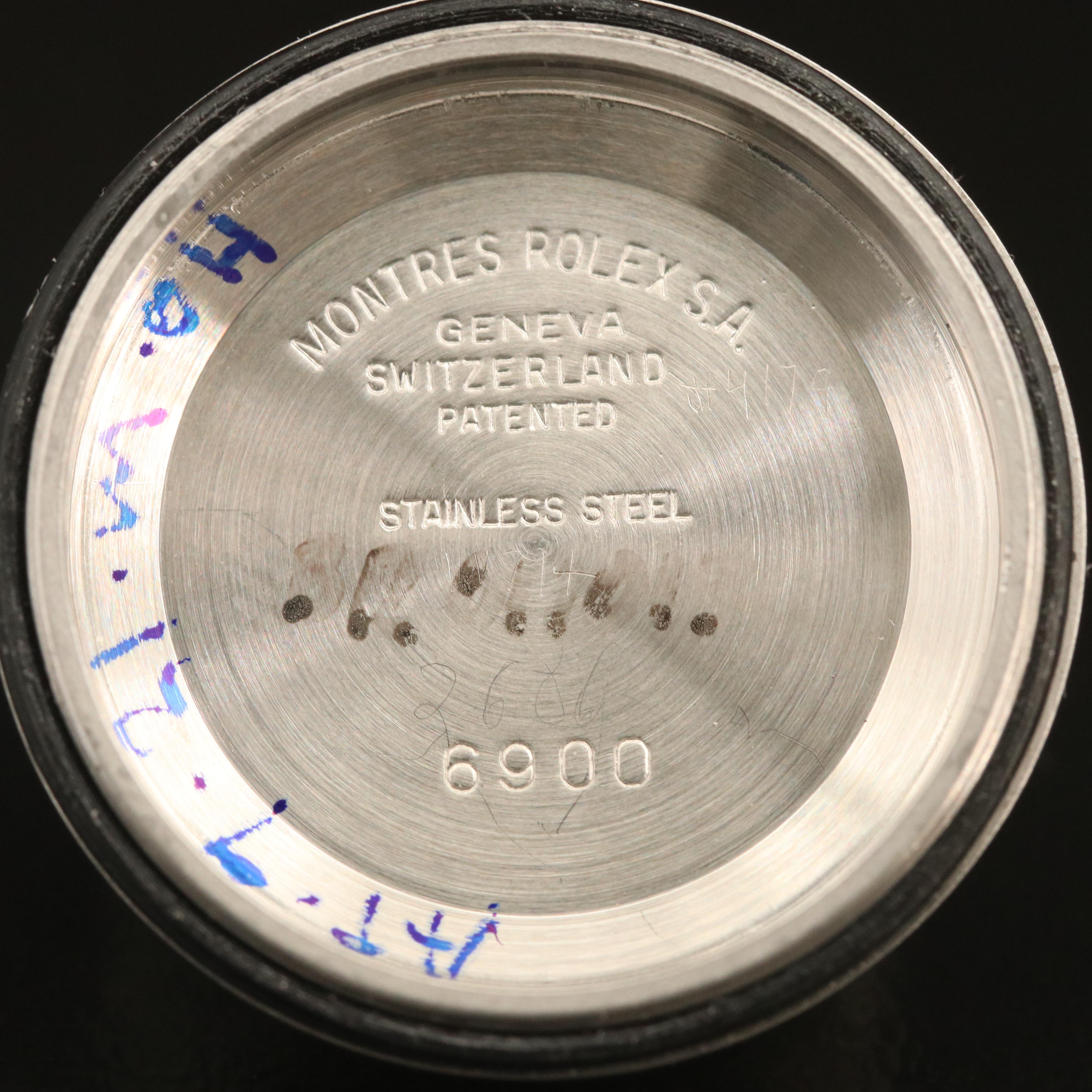 1981 Rolex Stainless Steel and 18K Diamond Bezel Watch