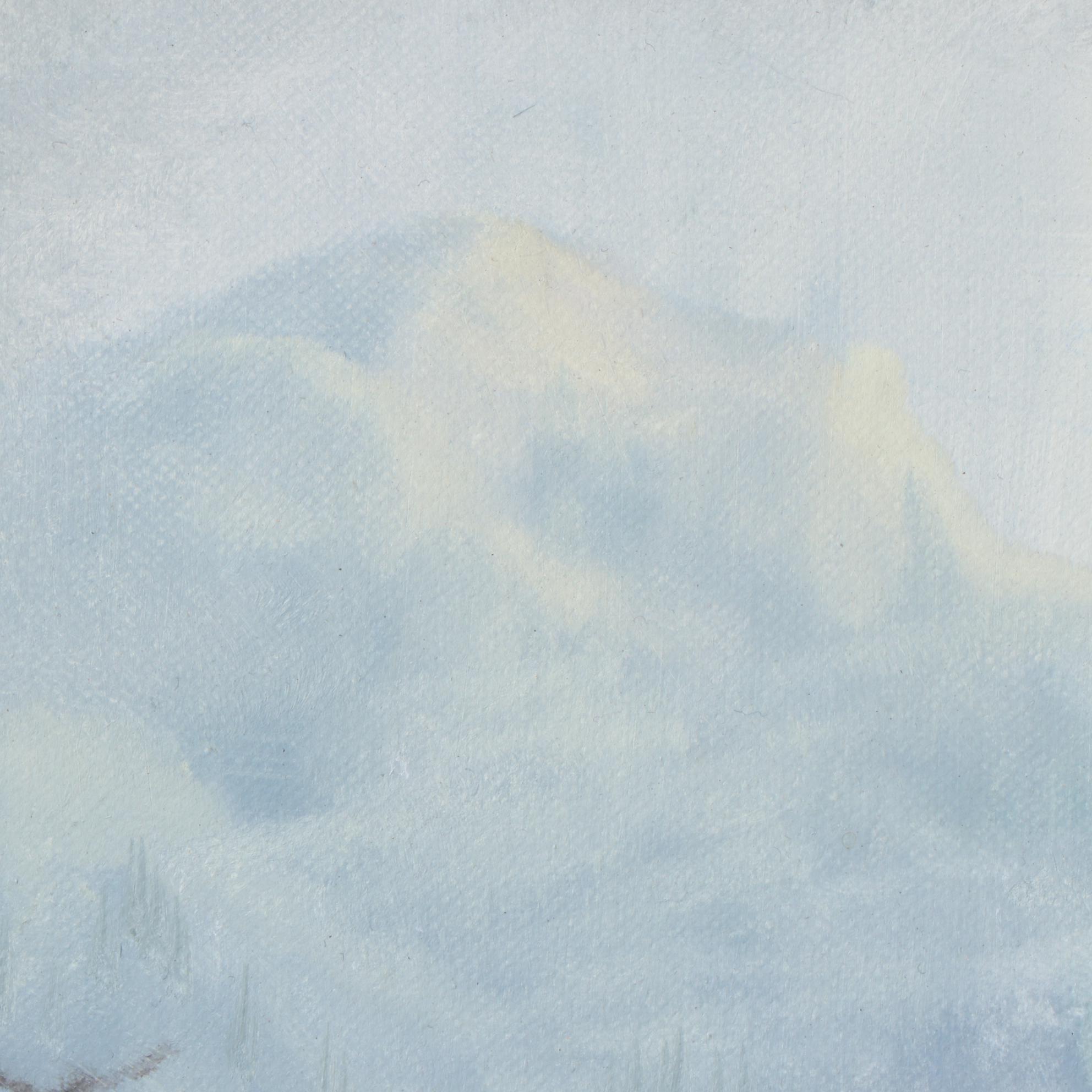 Robert DeLeon Landscape Oil Painting, 1990