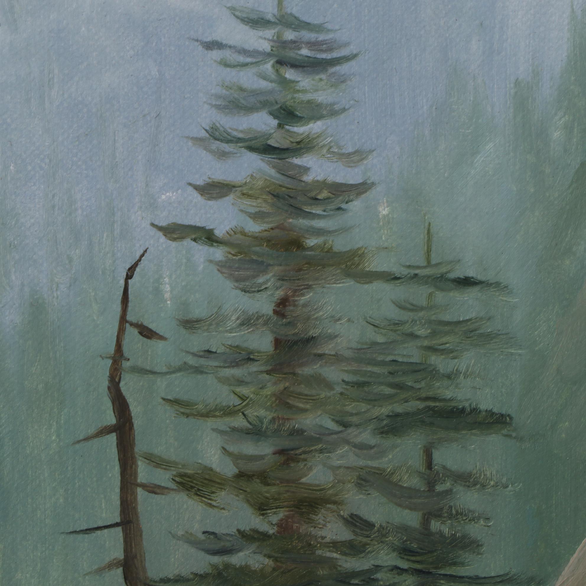 Robert DeLeon Landscape Oil Painting, 1990