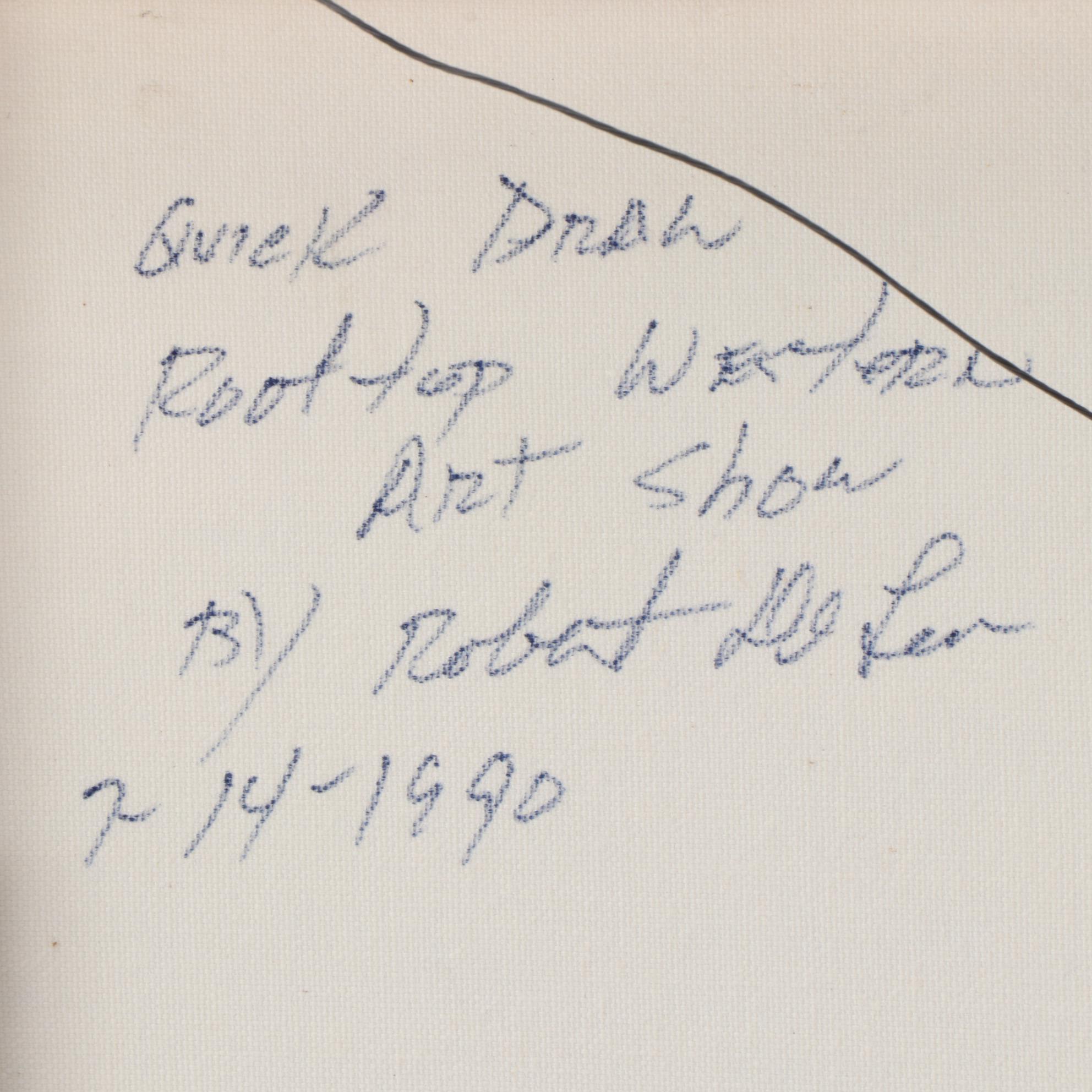 Robert DeLeon Landscape Oil Painting, 1990