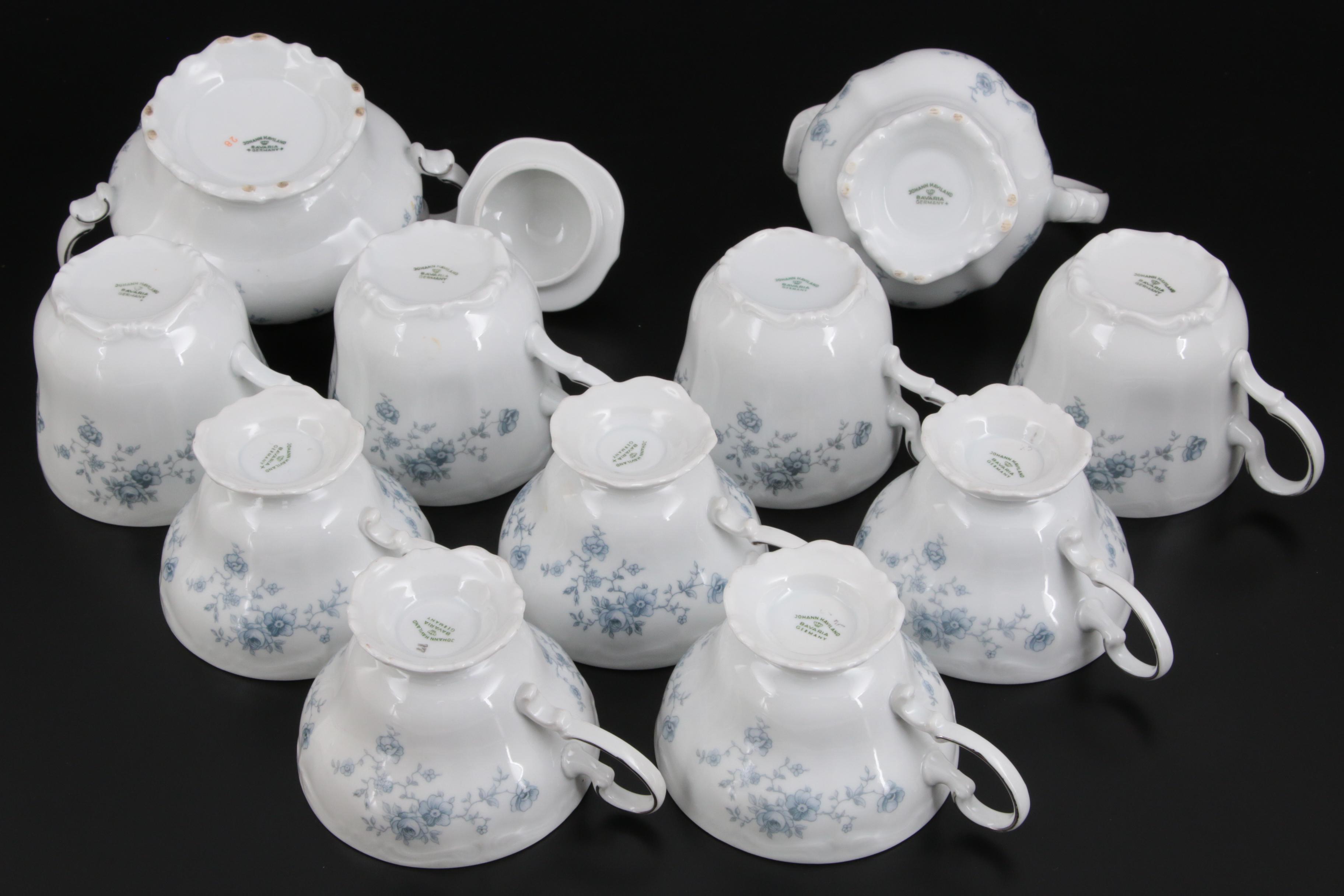 Johann Haviland "Blue Garland" Porcelain Dinnerware, 1953–1990