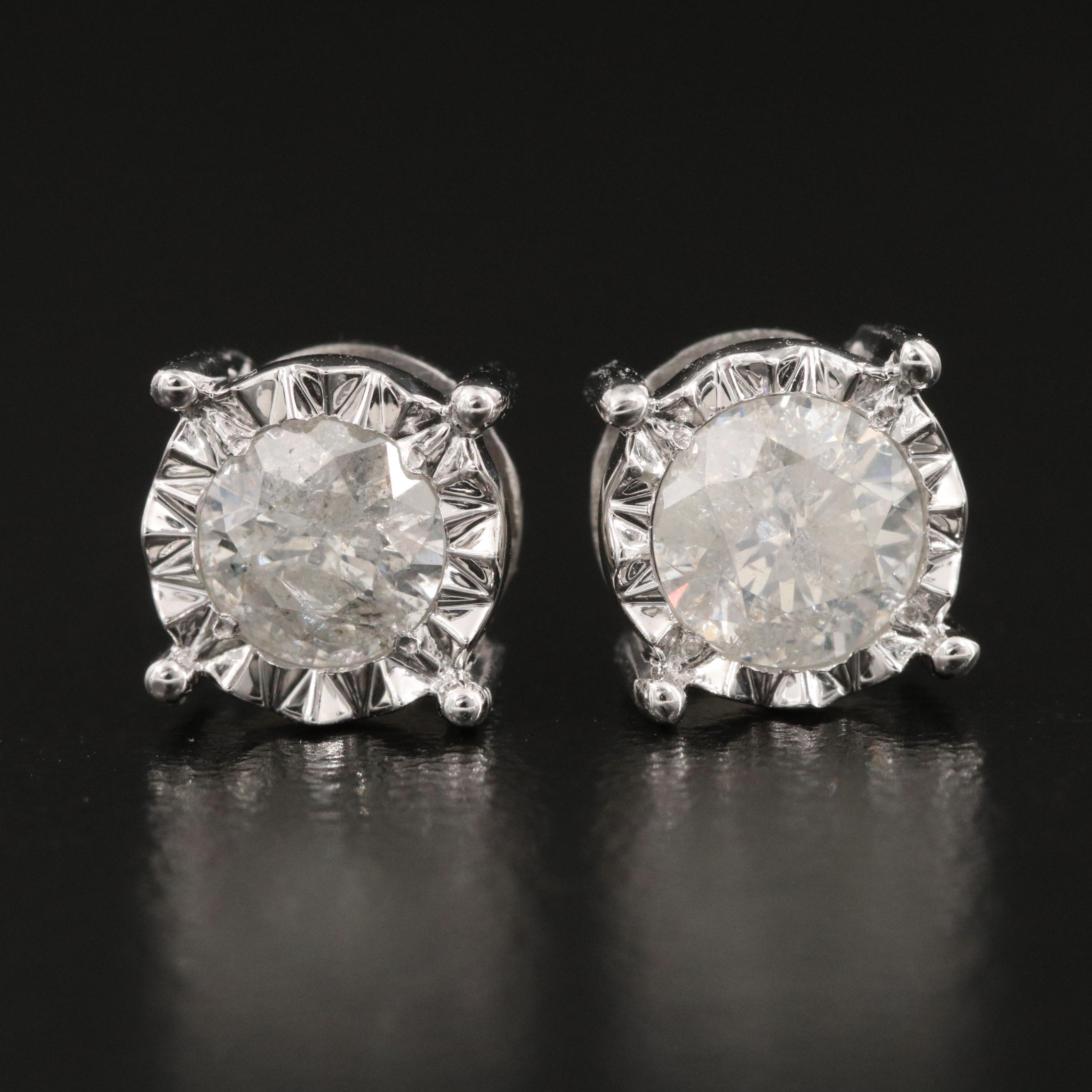 14K 1.06 CTW Diamond Stud Earrings