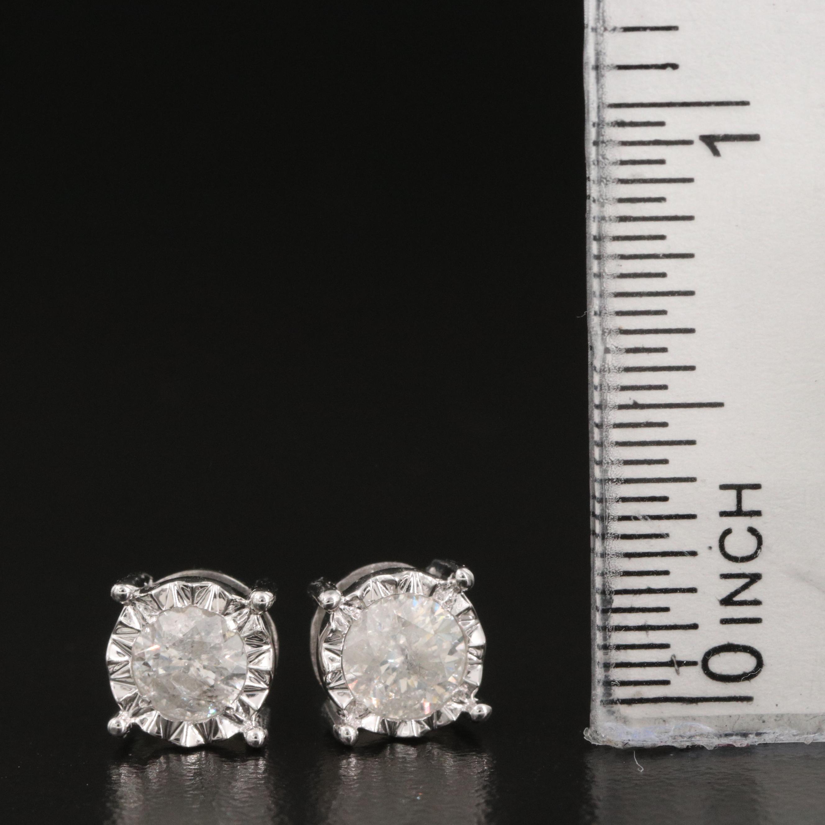 14K 1.06 CTW Diamond Stud Earrings