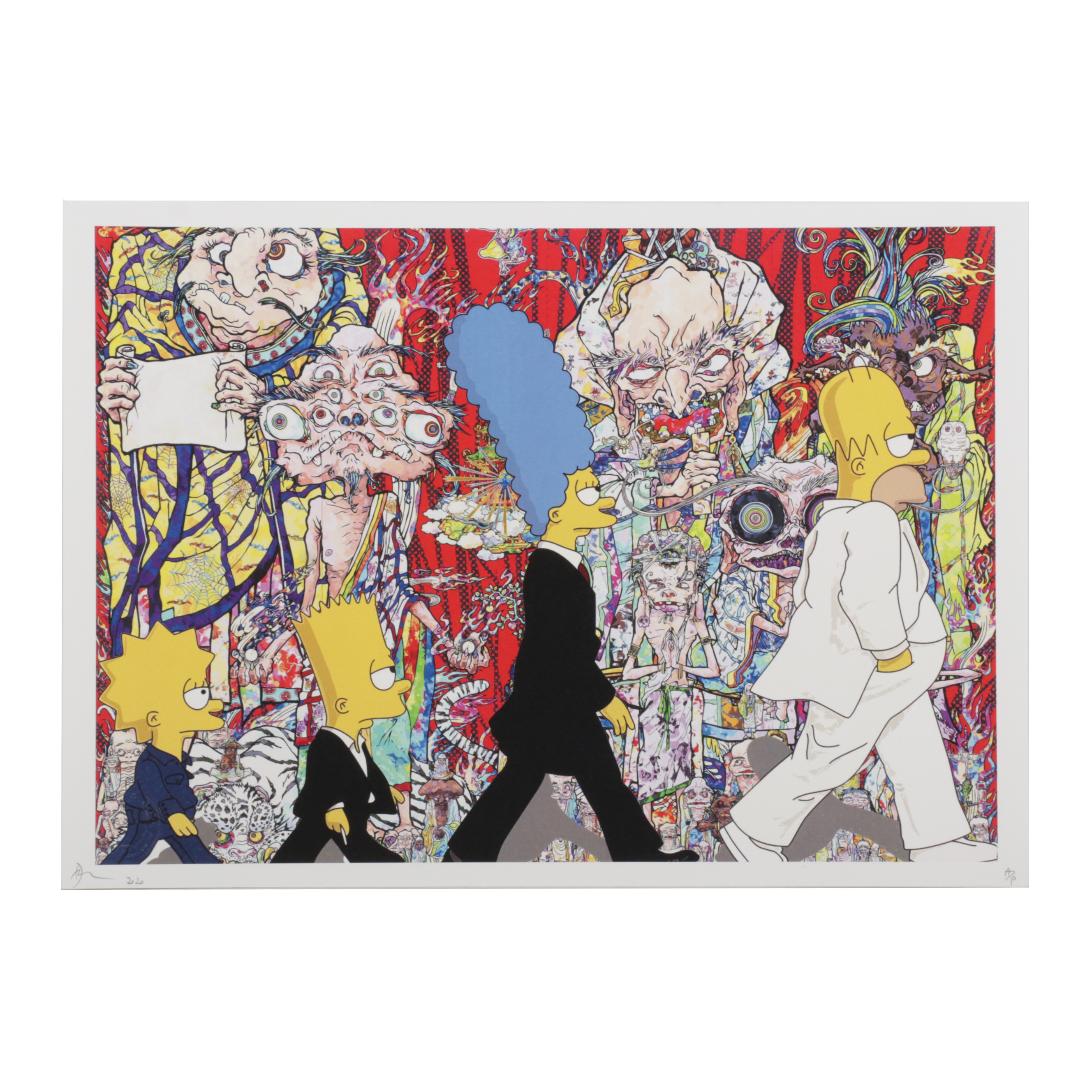 Death NYC Pop Art Graphic Print Featuring The Simpsons, 2020