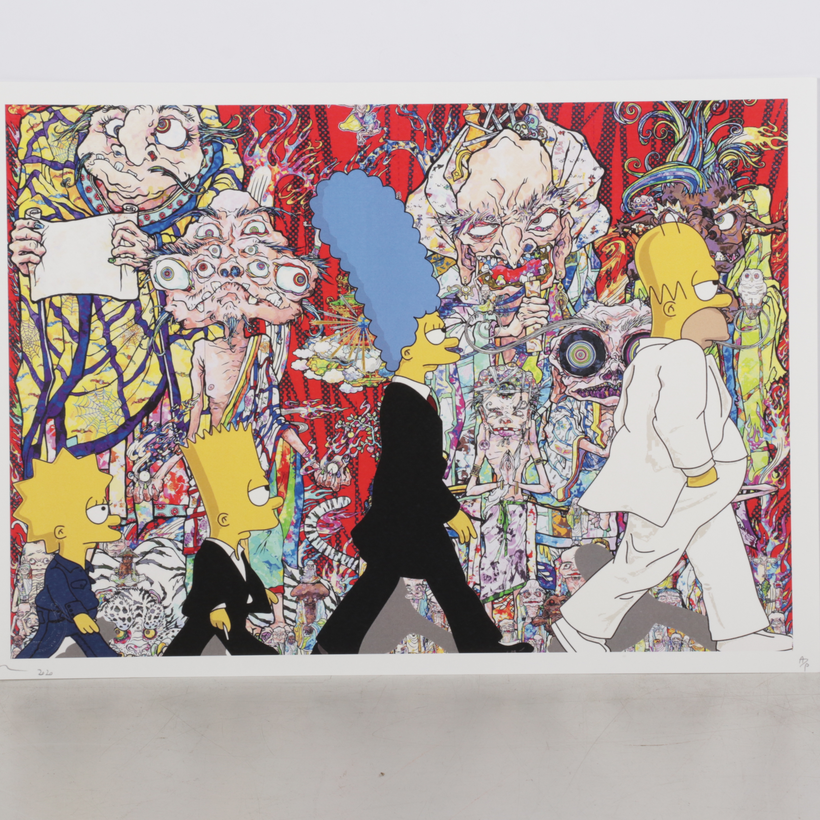 Death NYC Pop Art Graphic Print Featuring The Simpsons, 2020