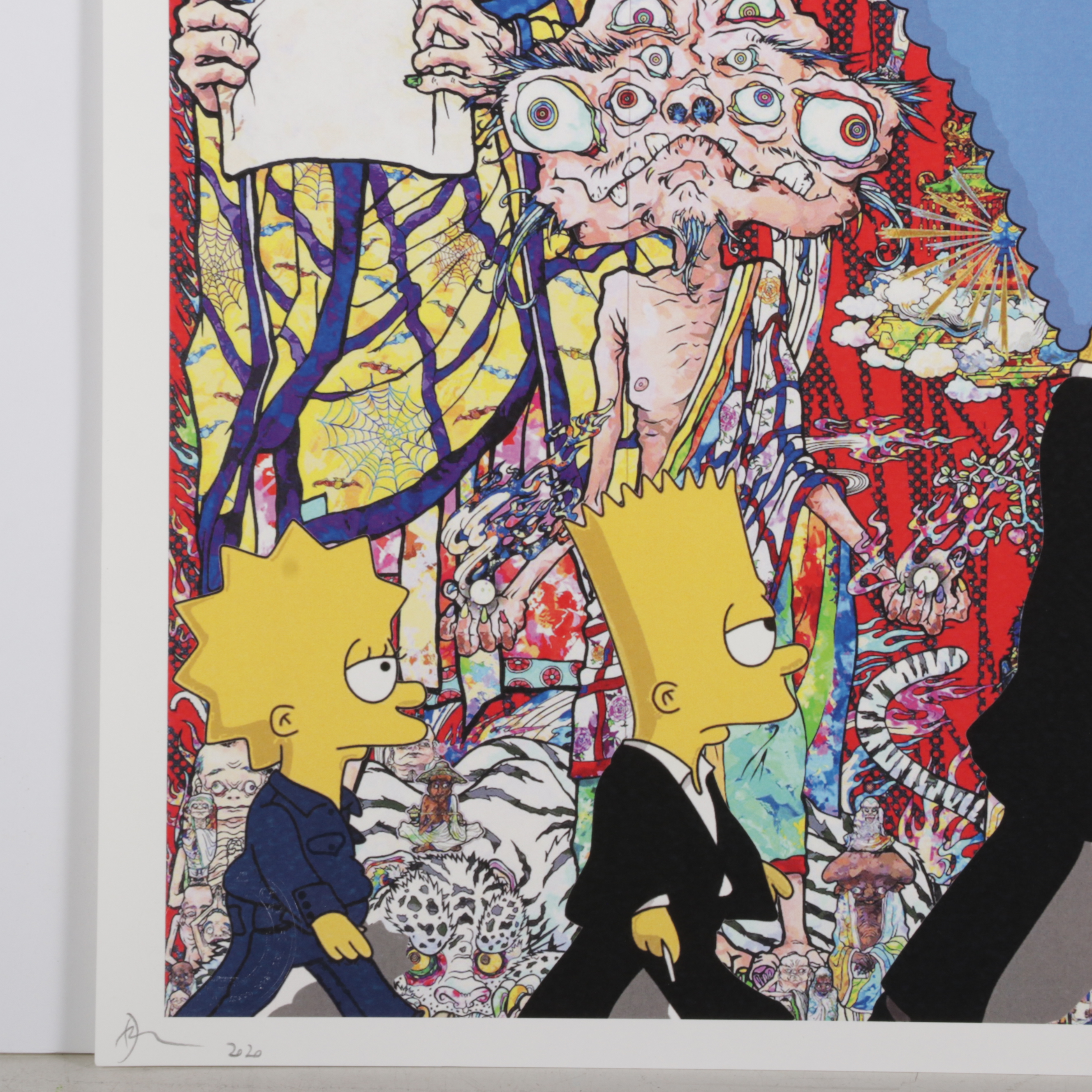 Death NYC Pop Art Graphic Print Featuring The Simpsons, 2020