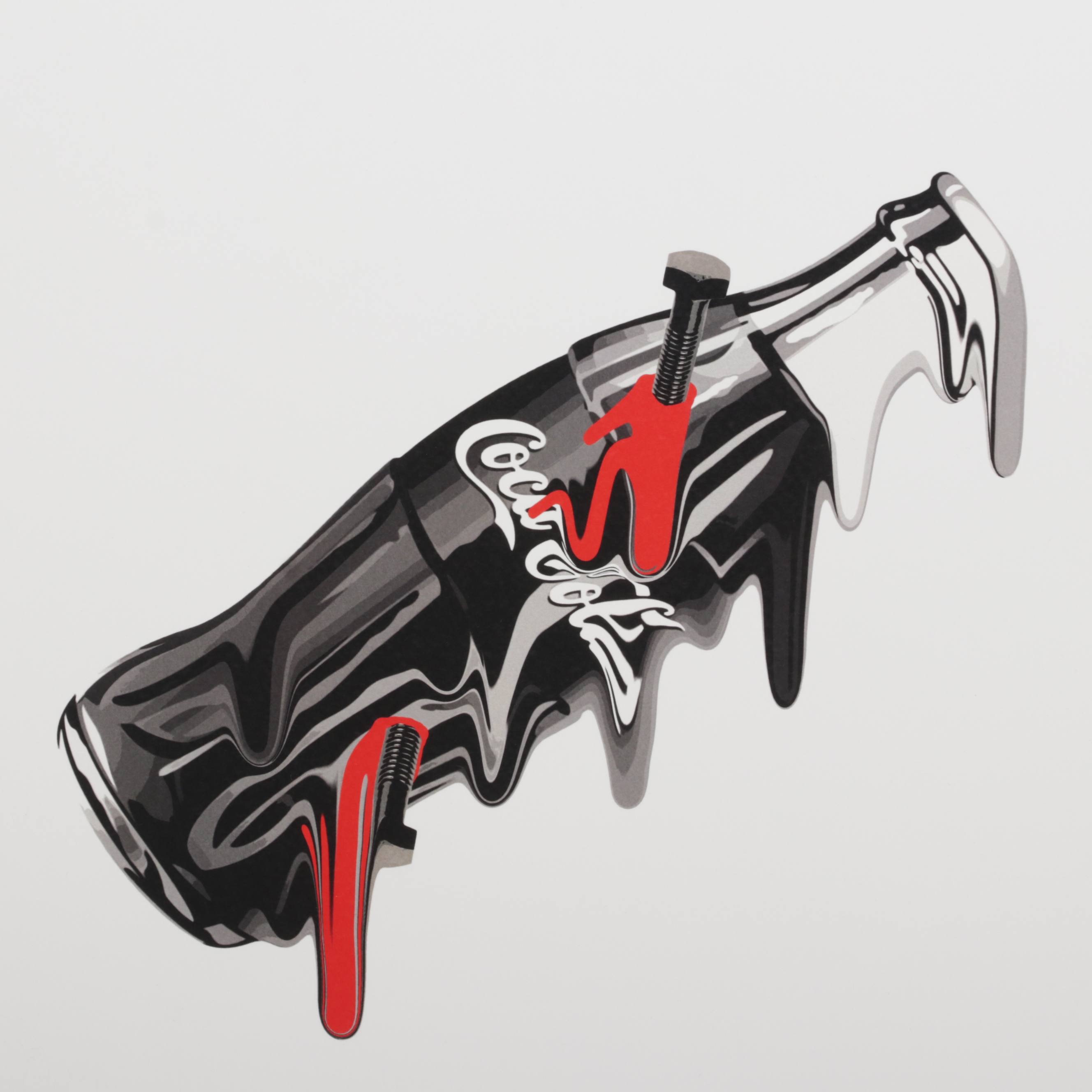 Death NYC Pop Art Graphic Print of Coca-Cola Bottle Drip, 2020