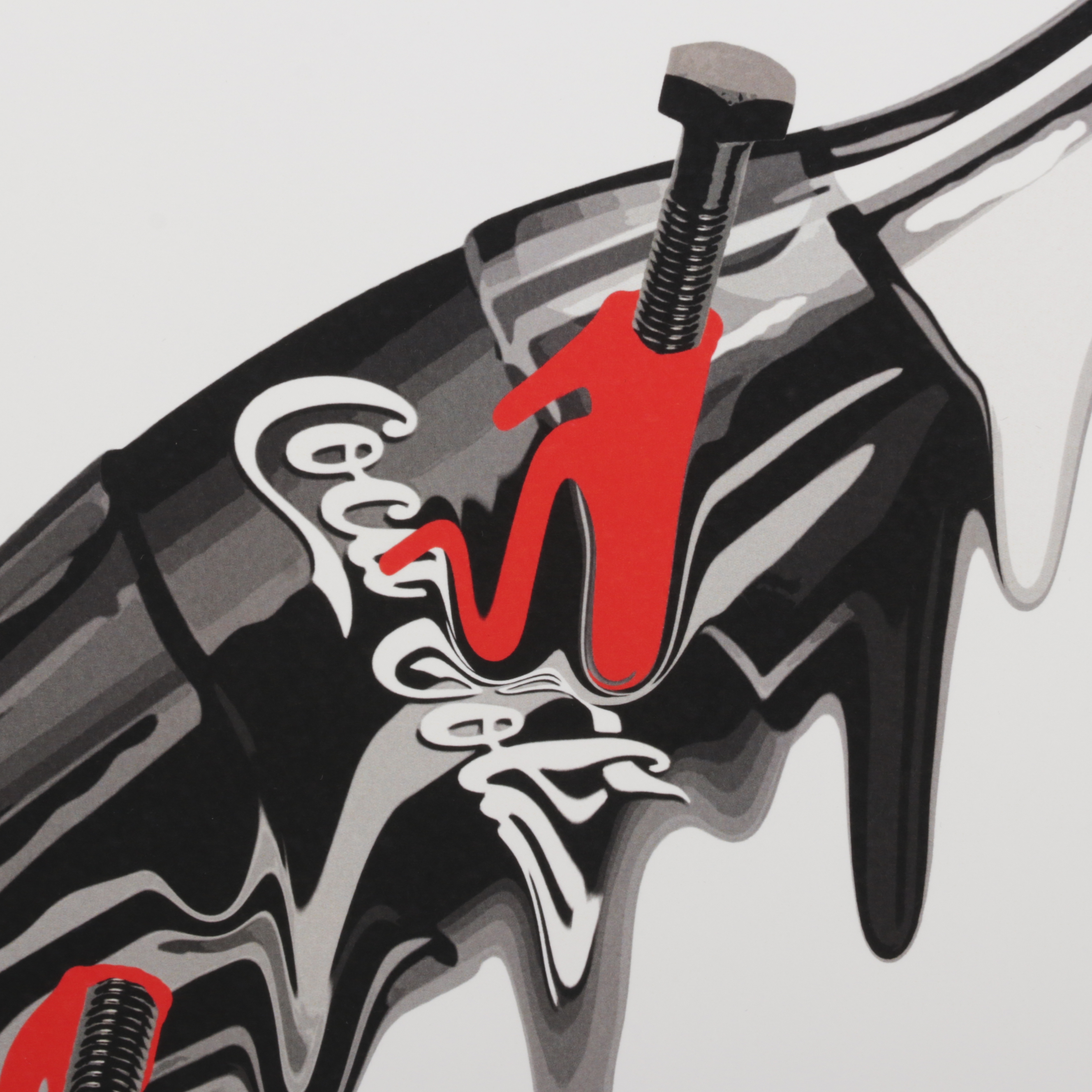 Death NYC Pop Art Graphic Print of Coca-Cola Bottle Drip, 2020