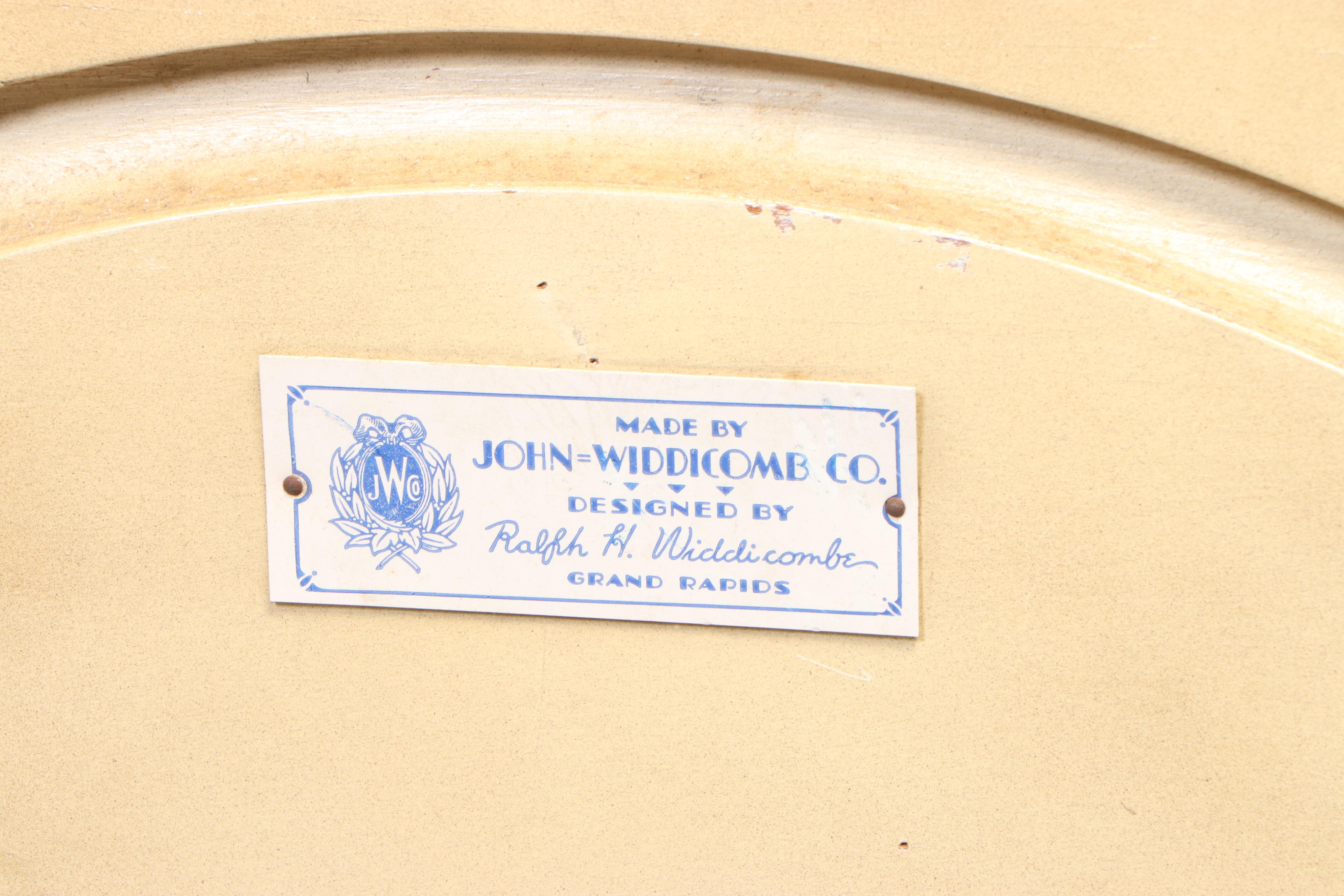 John Widdicomb Pair of French Provincial Style Painted Twin Beds