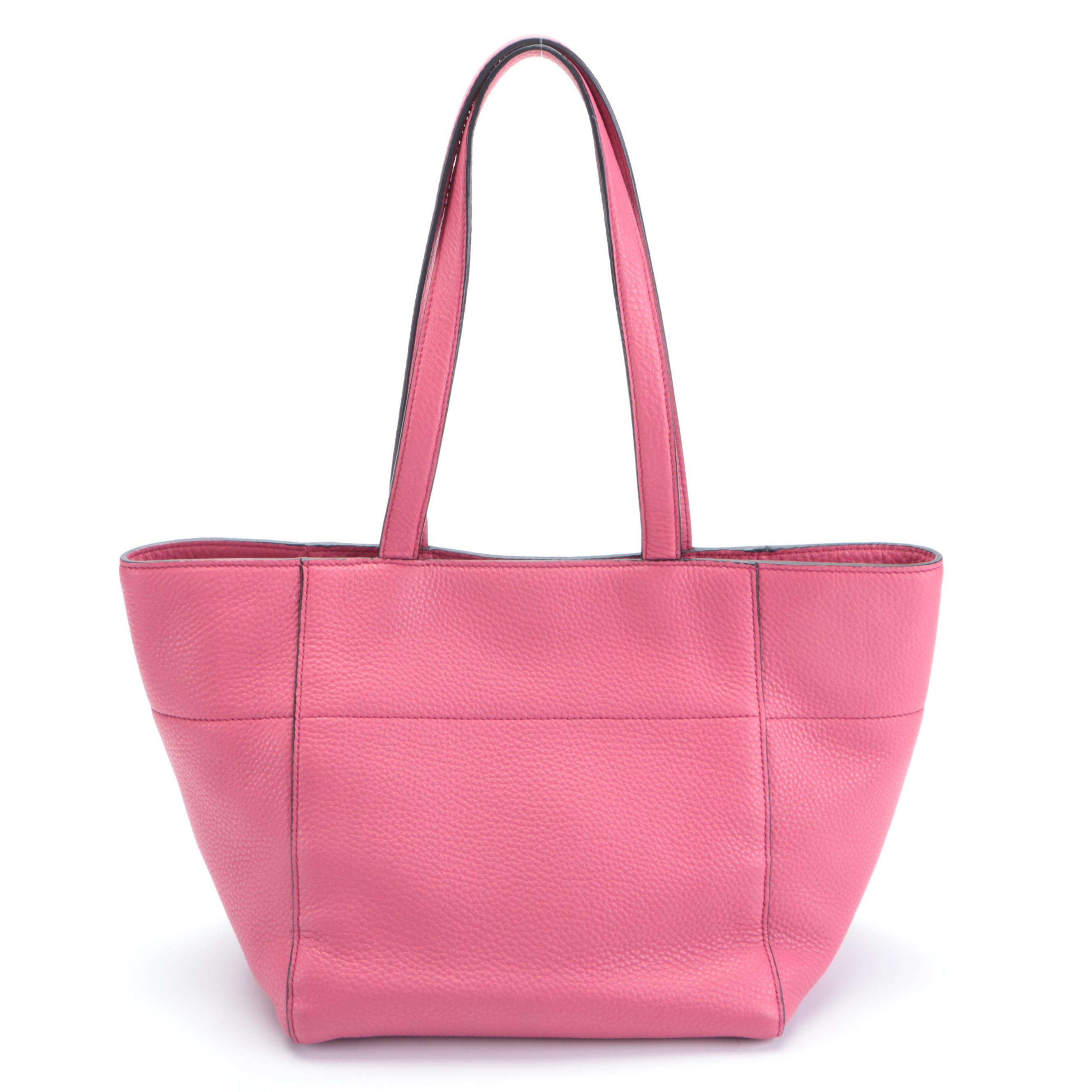 Prada Mini Open Tote in Pink Vitello Daino