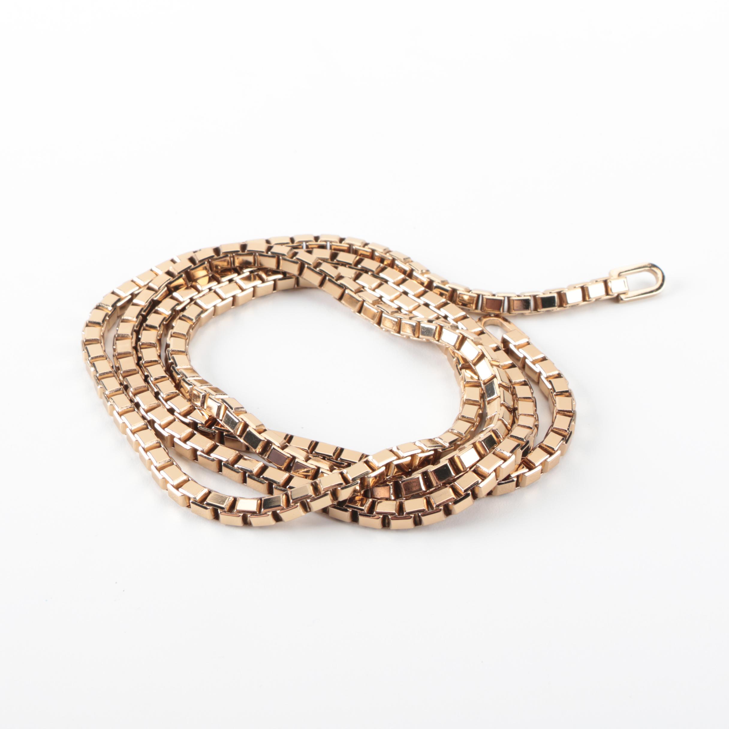 Balenciaga Metallic Edge Wallet on Chain in Black Leather